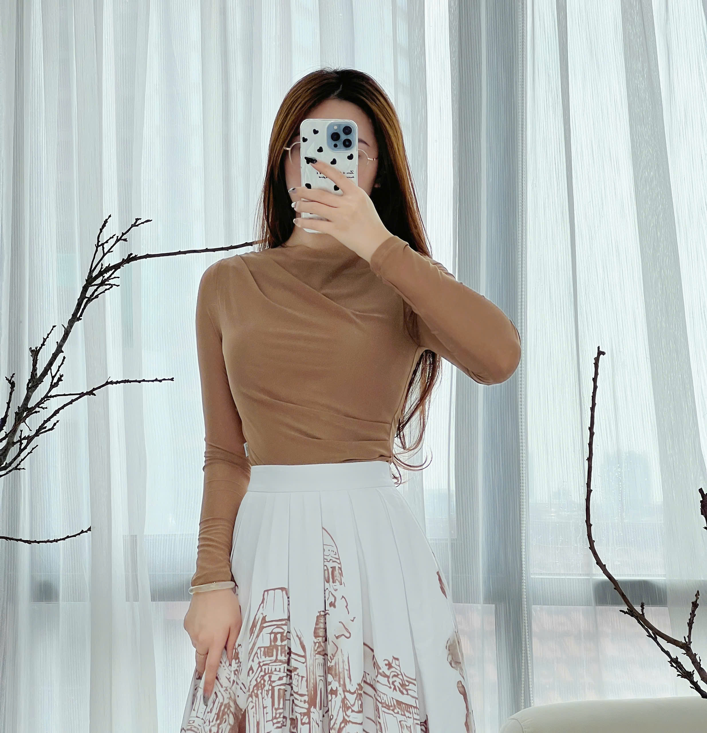 Mô tả Áo Thun 𝐂𝐂𝐇𝐀𝐓 Lưới Xếp Vai Dáng Ôm Chất Vải Cao Cấp Mềm Mịn Co Giãn 4 Chiều 23TDC2013OT - 4