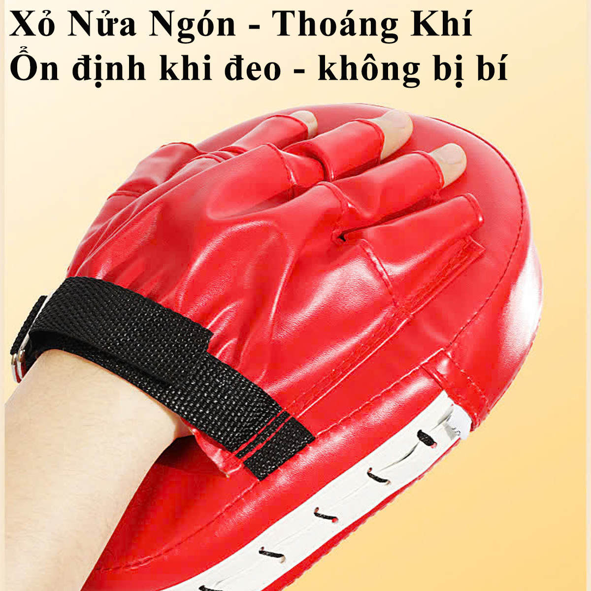 Mô tả Đệm Tập Đấm Bốc Bọc Da PU Chọn Màu – Đích Đấm Xỏ Tay, Pad Đấm Tập Võ Thuật MuayThai MMA Đích Tay Gấu Chính Hãng Amalife - 8