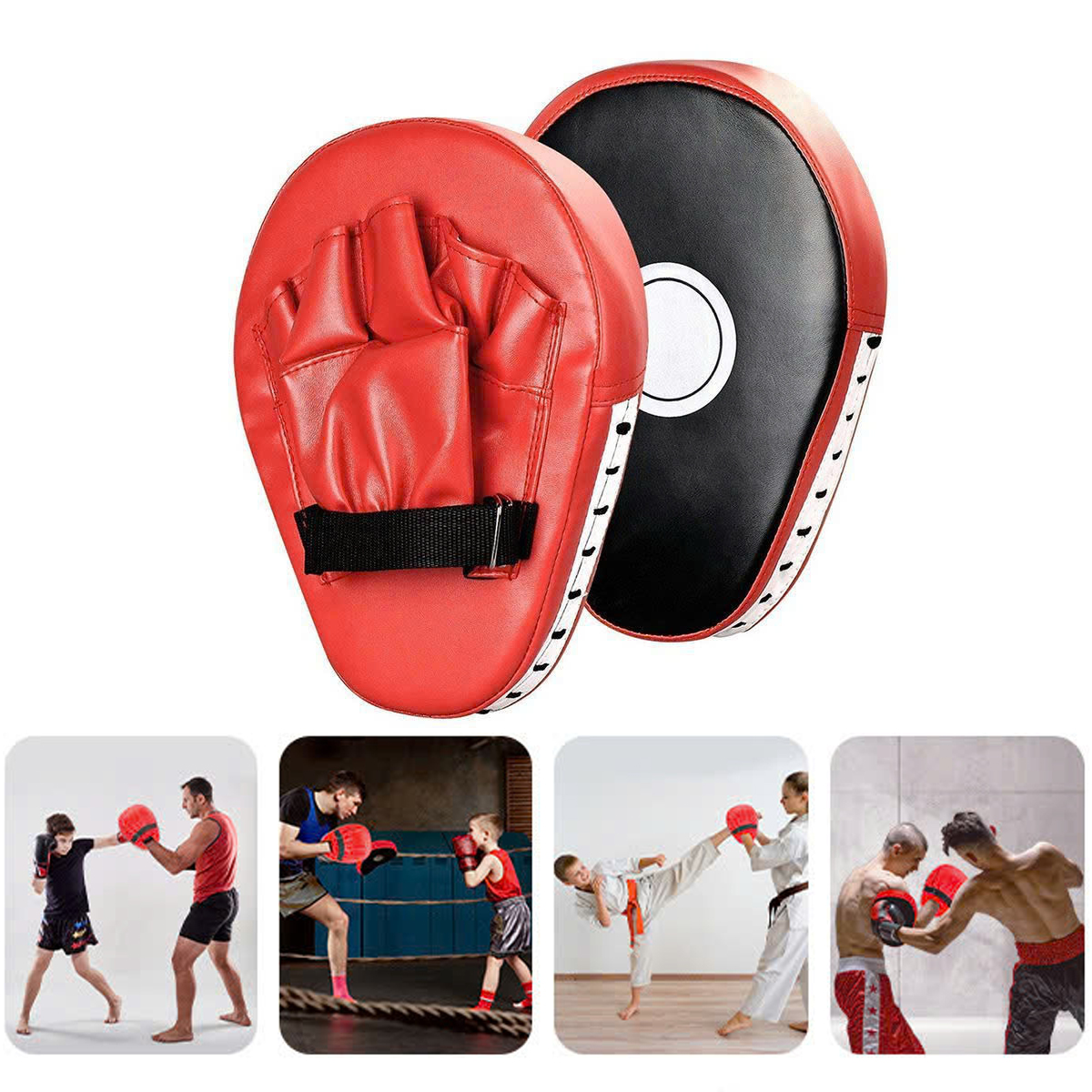 Mô tả Đệm Tập Đấm Bốc Bọc Da PU Chọn Màu – Đích Đấm Xỏ Tay, Pad Đấm Tập Võ Thuật MuayThai MMA Đích Tay Gấu Chính Hãng Amalife - 9