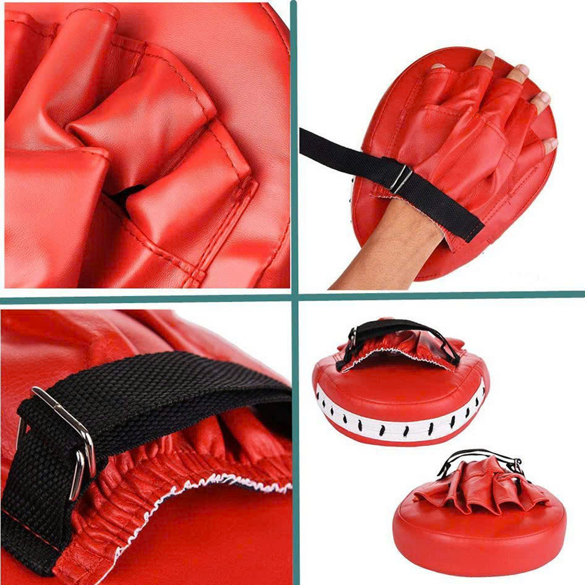 Mô tả Đệm Tập Đấm Bốc Bọc Da PU Chọn Màu – Đích Đấm Xỏ Tay, Pad Đấm Tập Võ Thuật MuayThai MMA Đích Tay Gấu Chính Hãng Amalife - 10