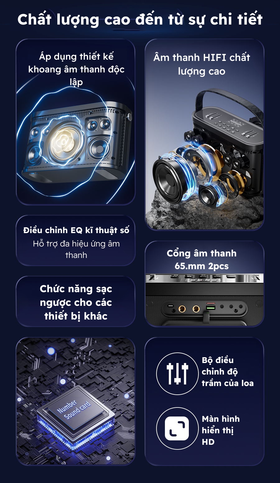 Mặt sau loa SODLK S1271