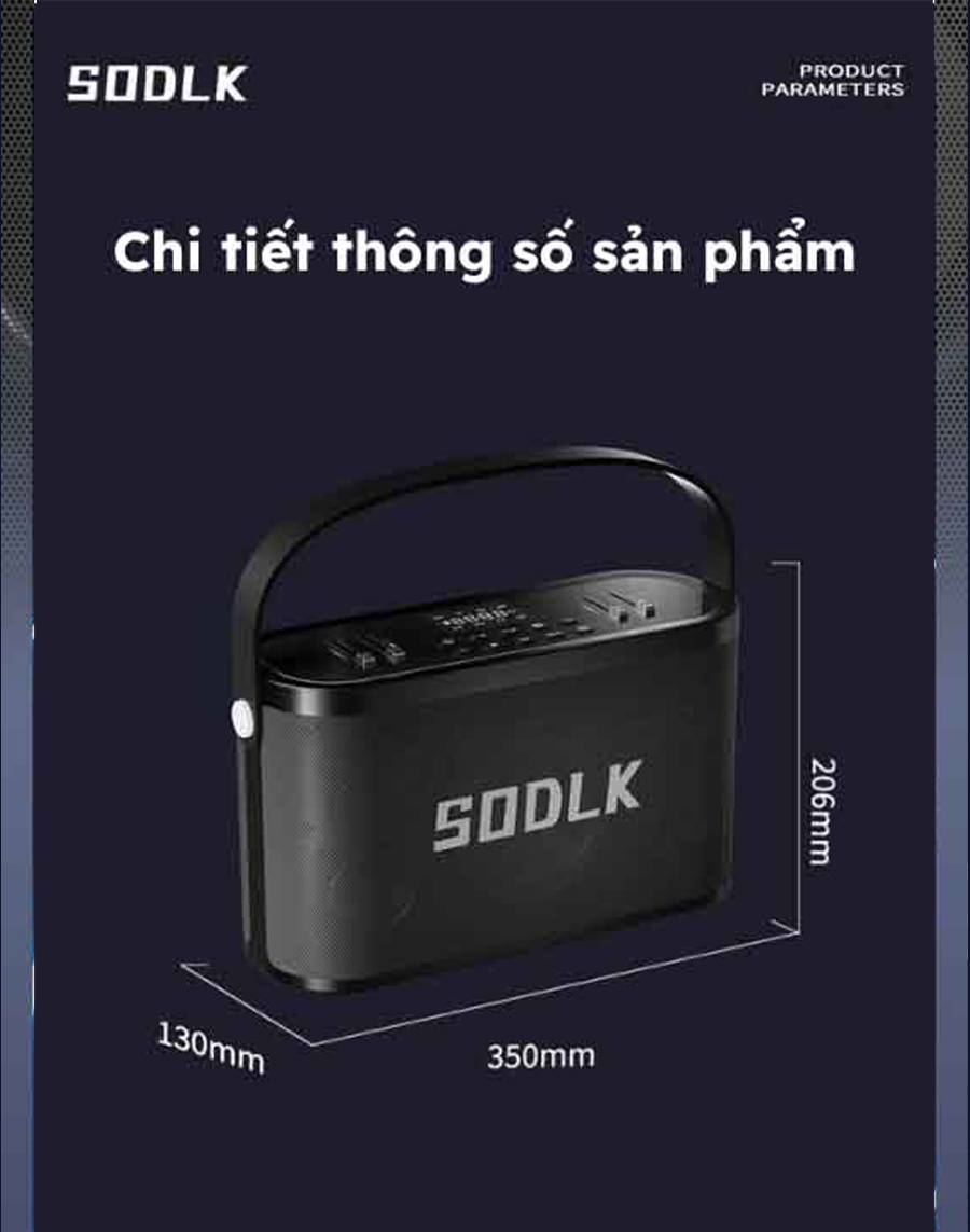Hiệu ứng âm thanh loa SODLK S1271