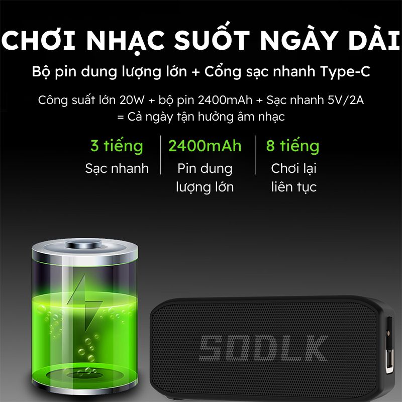 Loa Bluetooth SODLK TX5