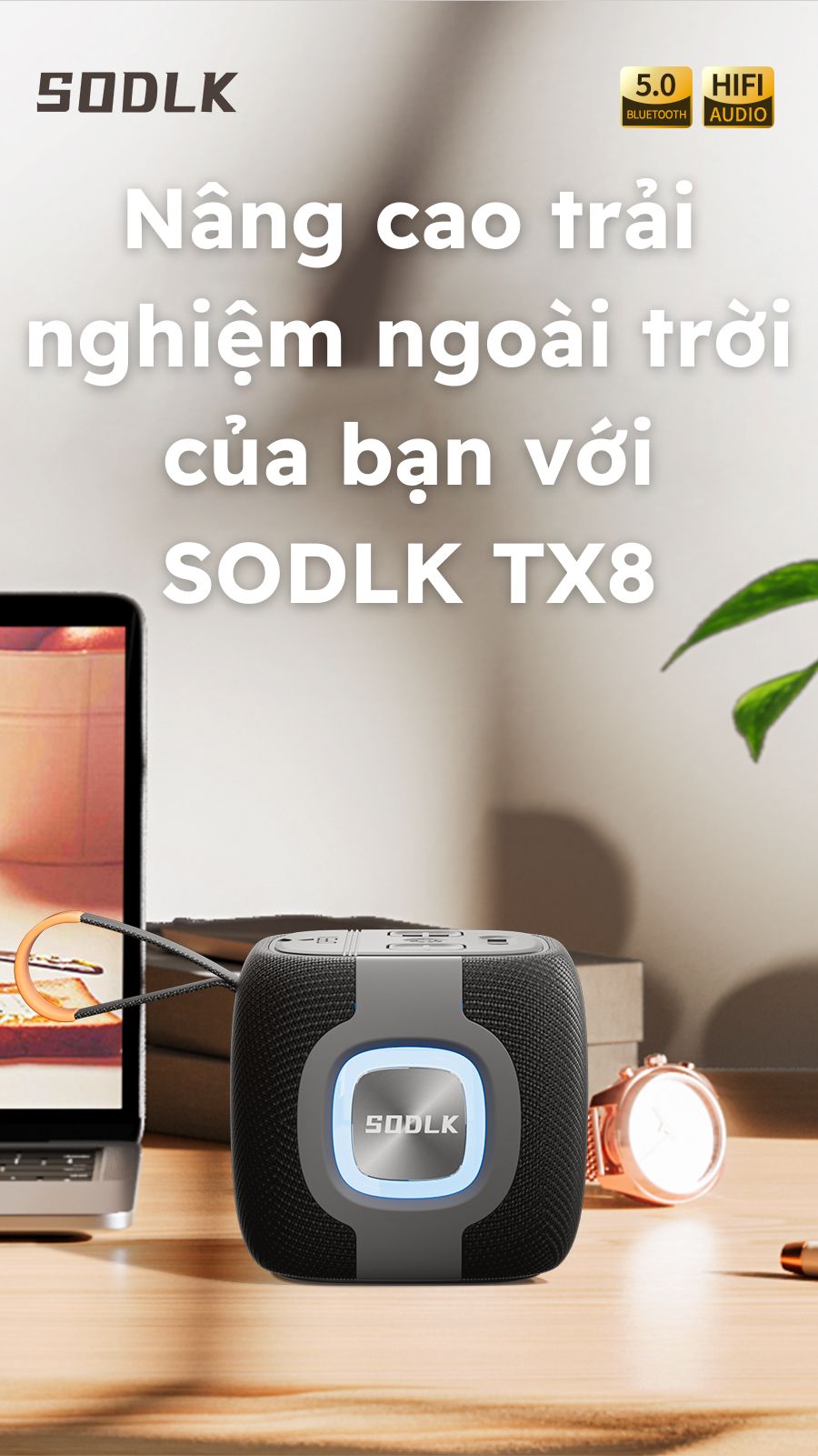 Thiết kế nhỏ gọn của Loa SODLK TX8