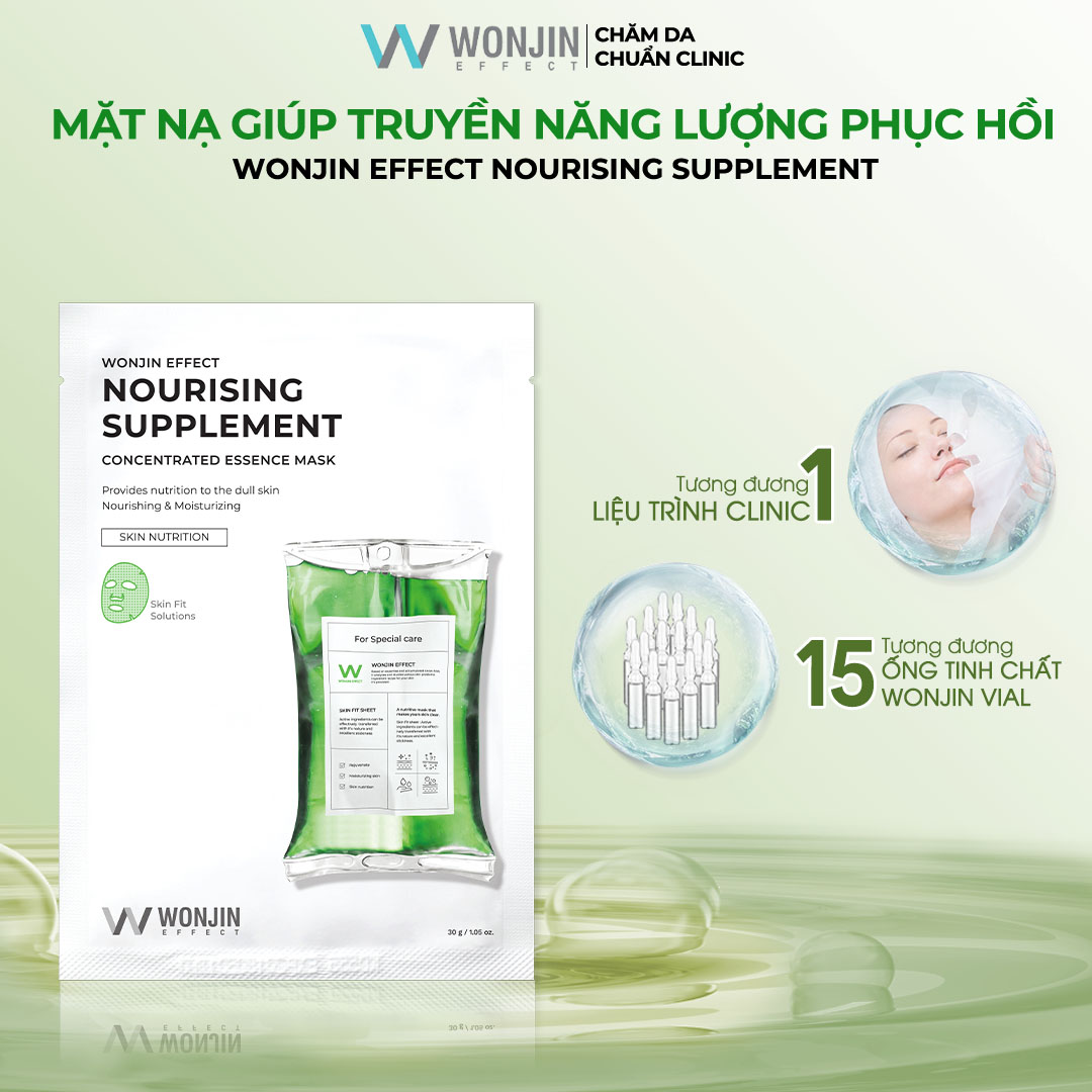 Mô tả Combo 10 Mặt Nạ Phục Hồi Chuyên Sâu WonJin Effect Nourising Supplement Mask 30g [KOL] - 2
