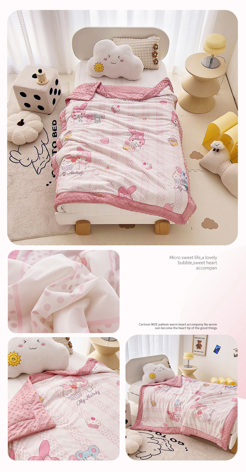 Mô tả Chăn vải Lụa hạt đậu 3D Chăn Disney cho bé 2 mặt siêu mềm mịn KT 110*150 cm cho bé - 6