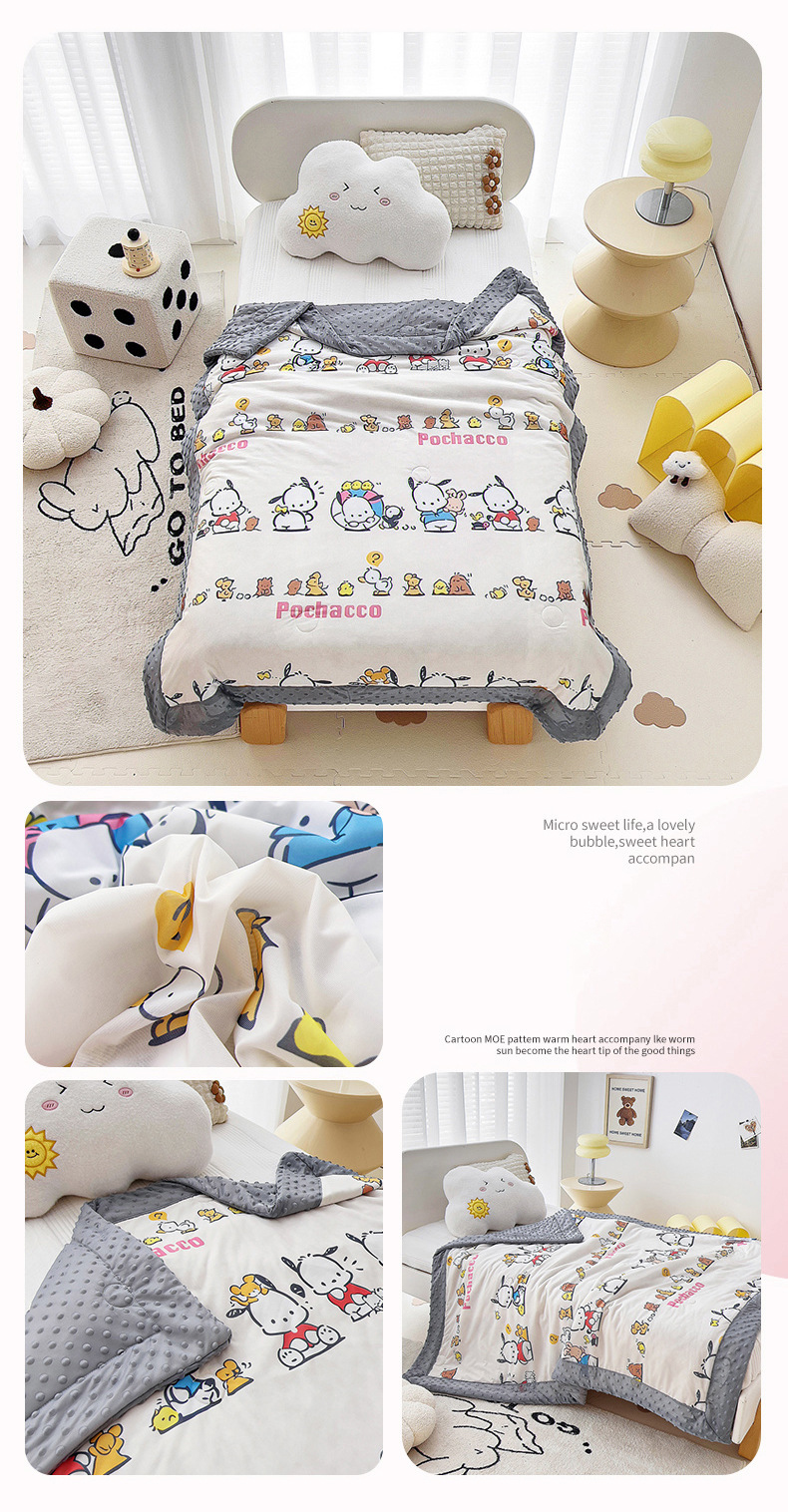 Mô tả Chăn vải Lụa hạt đậu 3D Chăn Disney cho bé 2 mặt siêu mềm mịn KT 110*150 cm cho bé - 11