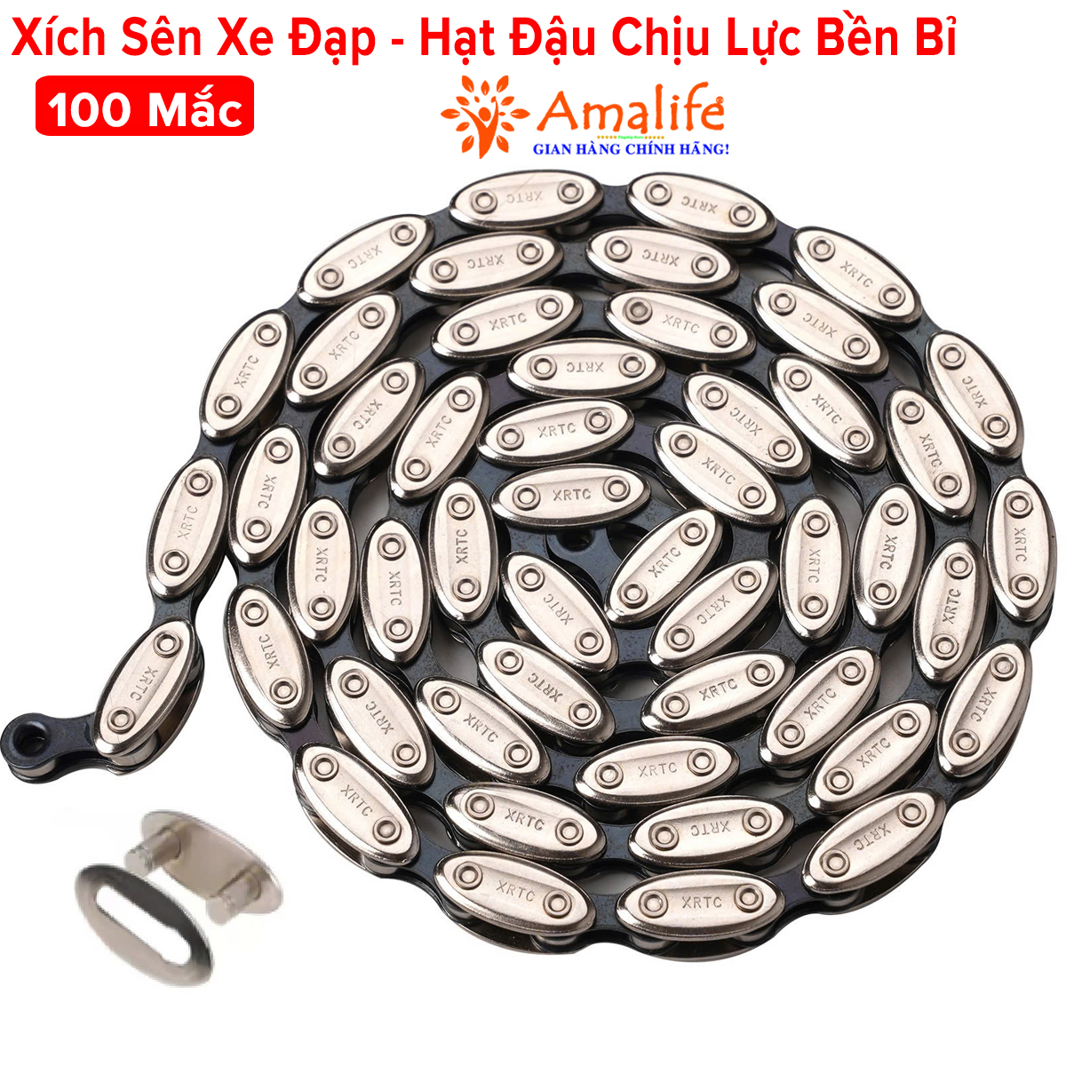 Mô tả Xích Sên Xe Đạp Hạt Đậu Nhà Amalife FNC Xích Xe Đạp Thể Thao Chịu Lực Cao Siêu Bền Bỉ Cho Dòng Xe BMX & FIXED GEAR - 1