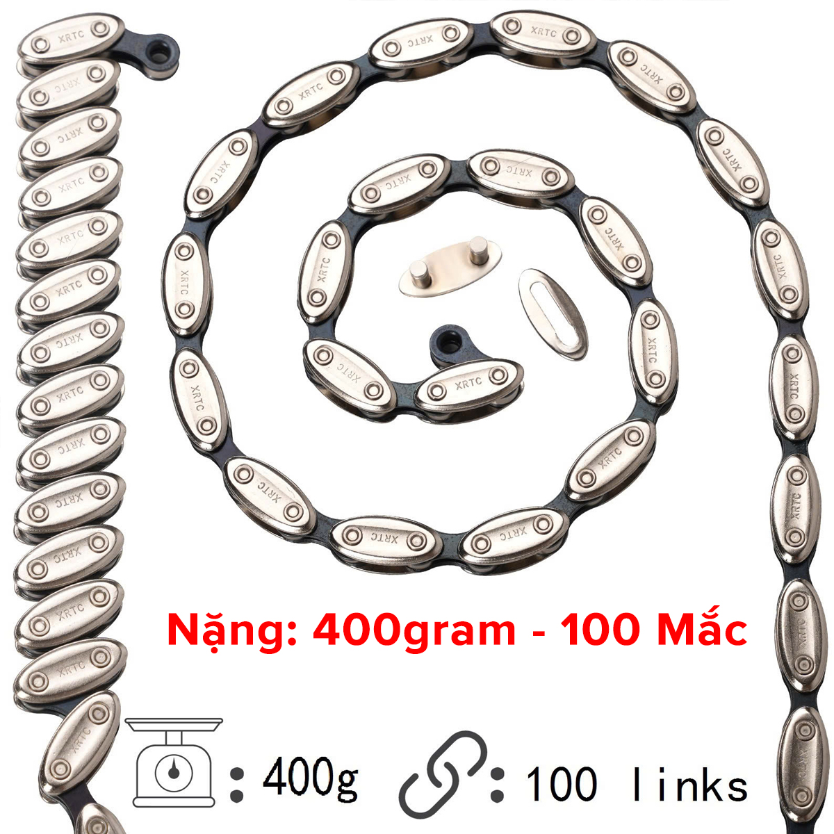 Mô tả Xích Sên Xe Đạp Hạt Đậu Nhà Amalife FNC Xích Xe Đạp Thể Thao Chịu Lực Cao Siêu Bền Bỉ Cho Dòng Xe BMX & FIXED GEAR - 3