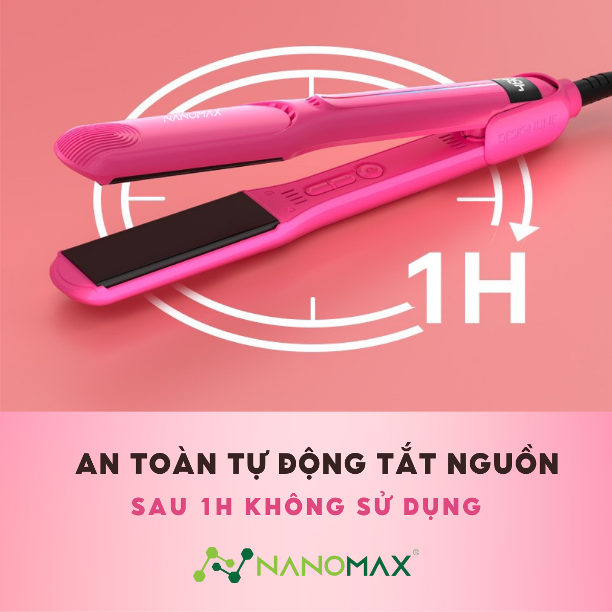 Mô tả Máy Uốn Duỗi Tóc Nanomax MD-V020, Công Nghệ Hồng Ngoại, Bổ Sung Ion, Màn Hình Led Điều Chỉnh Nhiệt Độ, Tự Động Tắt - 11