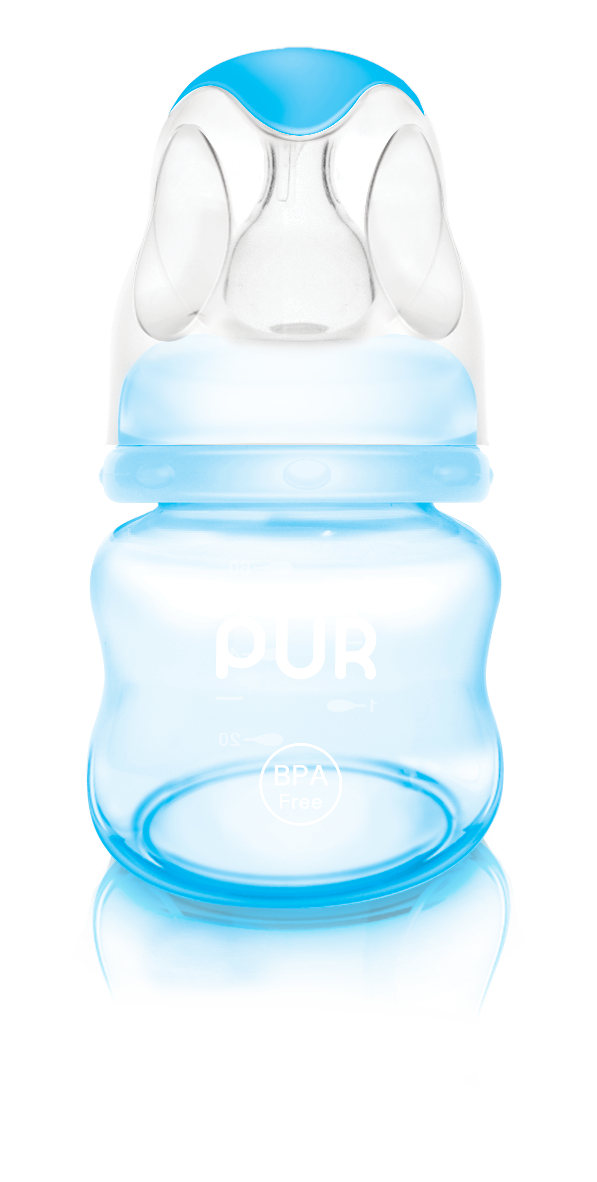 Mô tả Bình sữa cổ thường Pur Advanced 60ml có sẵn 1 núm size S (0-3th) trong bình - 1