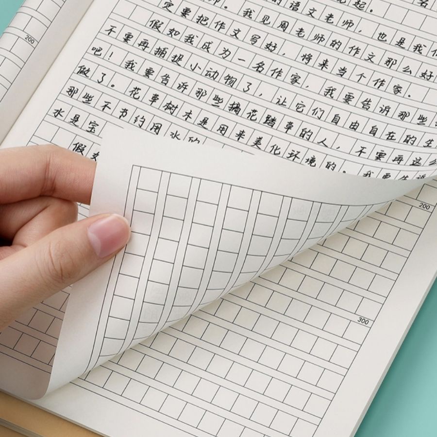 Mô tả Vở ô vuông, ô mễ, ô điền chuyên dụng luyện viết Tiếng Trung Nhật Hàn - 1