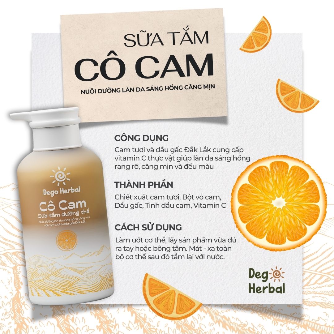 Mô tả Tẩy tế bào chết & sữa tắm DEGO - Dưỡng da sáng mịn, đều màu, cấp ẩm da - 3