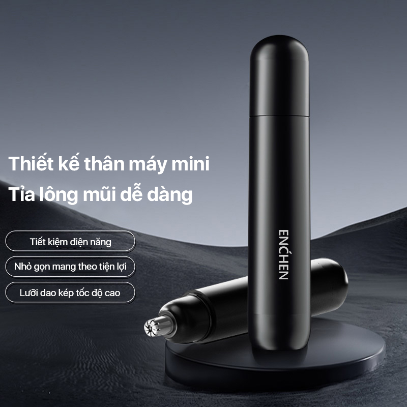 Mô tả Máy tỉa lông mũi ENCHEN EN005 | Lưỡi nối xoay 360 độ - Trọng lượng 26g gọn nhẹ - Pin 2A | Bảo hành 12 tháng - 2