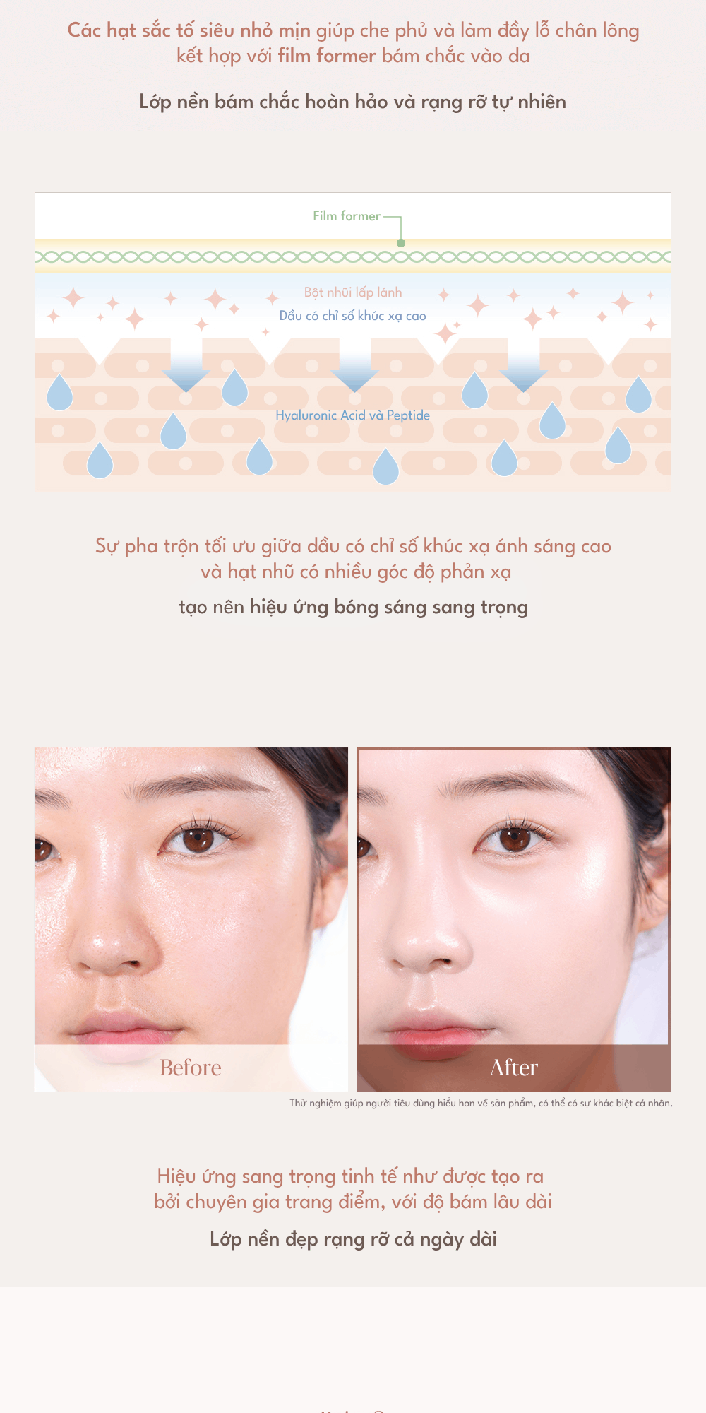 Mô tả Kem Nền Dạng Thỏi Espoir Be Glow Stick Foundation SPF50+ PA++++ 11gr - 7