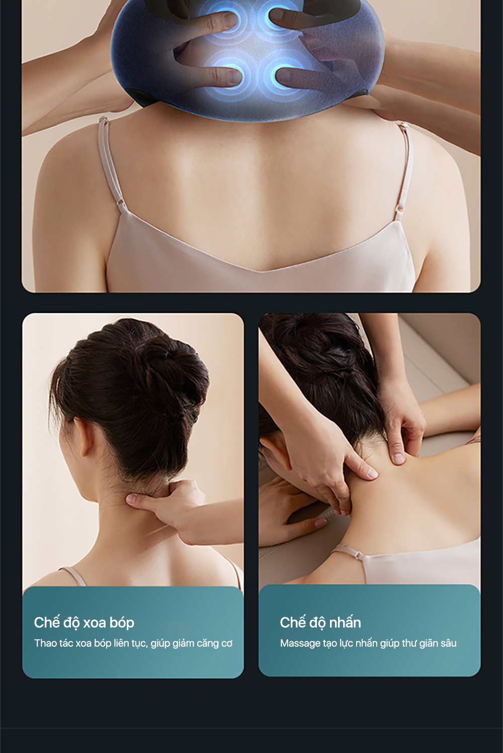 Máy Massage Cổ Vai Gáy PHILIPS 3502 - Khóa cố định