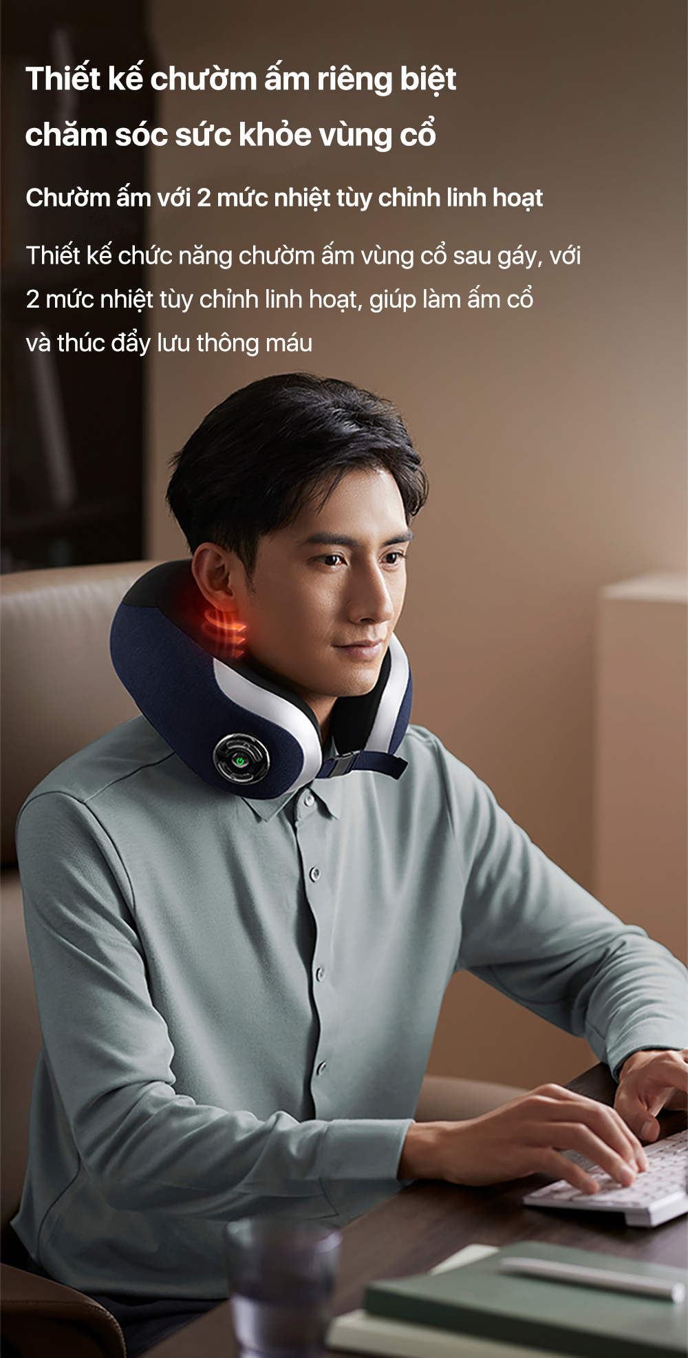 Máy Massage Cổ Vai Gáy PHILIPS 3502 - Hiệu quả