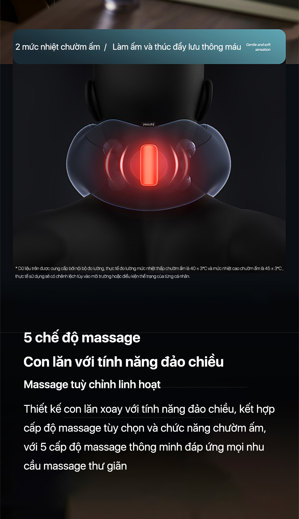 Máy Massage Cổ Vai Gáy PHILIPS 3502 - Lợi ích