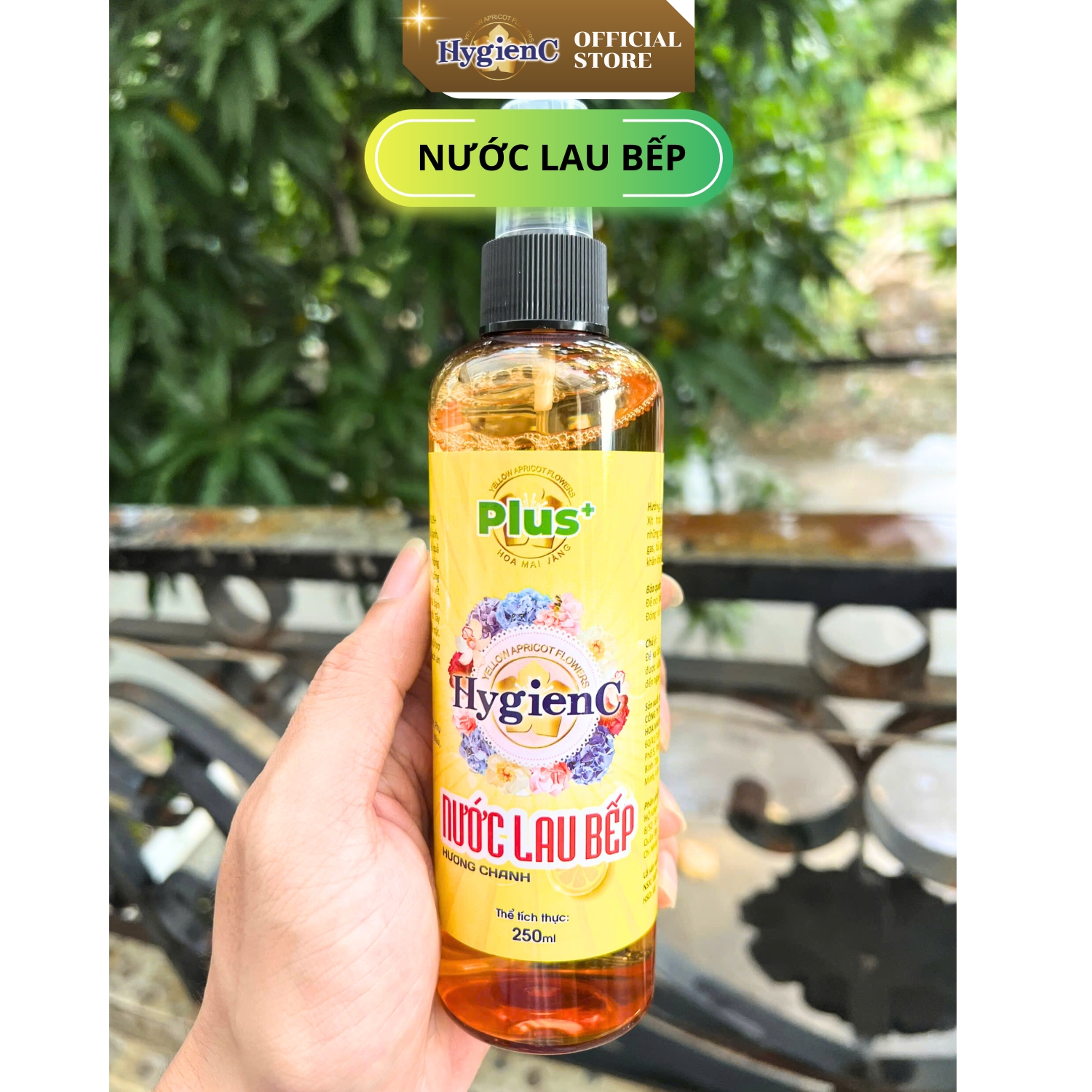 Mô tả Nước lau bếp HygienC Plus dung tích 250ml - NLB1 - 2
