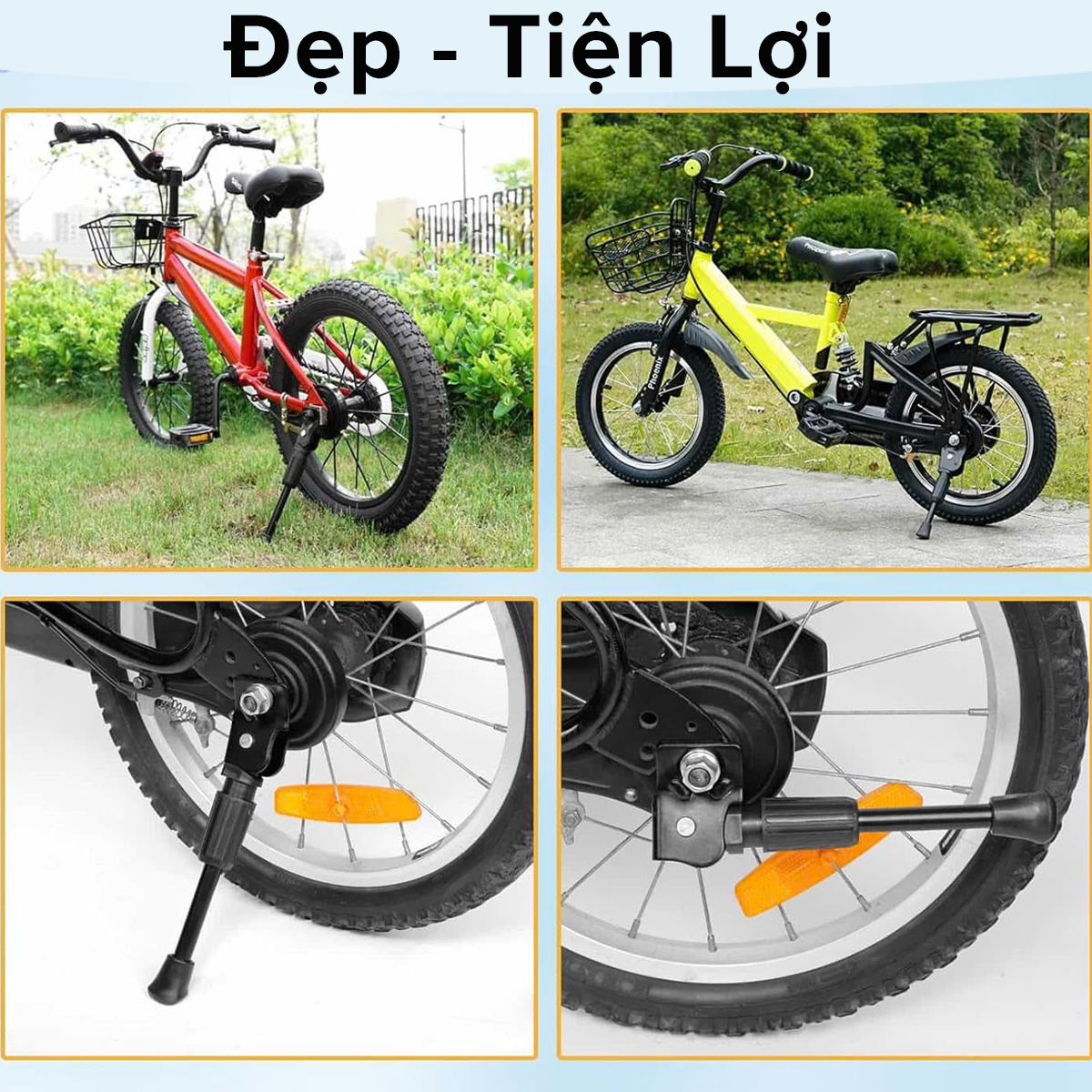Mô tả Chân Chống Xe Đạp Trẻ Em Hãng Amalife Đủ Size 12inch – 14inch 16inch 18inch 20inch Hợp Kim Chắc Chắn - 5