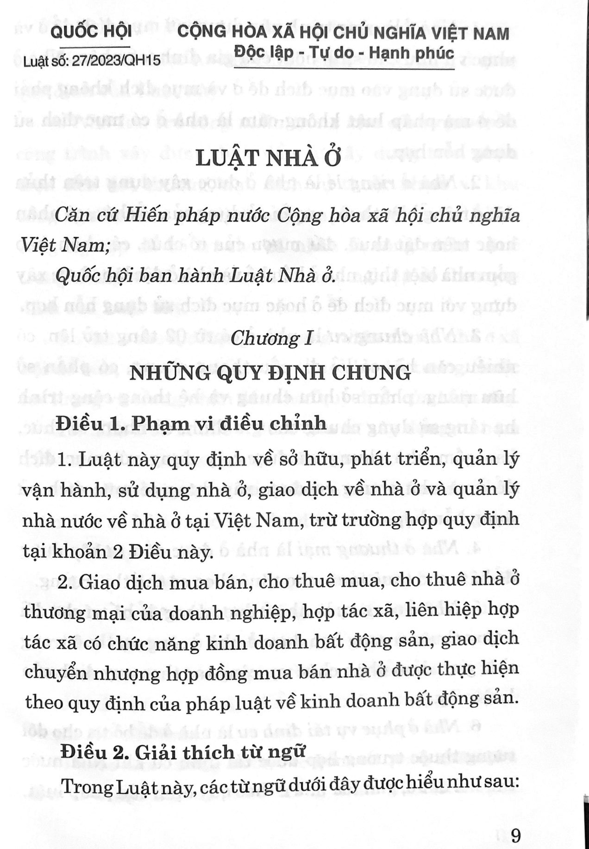 Mô tả Sách Luật Nhà Ở năm 2023 (Sửa đổi, bổ sung năm 2024) - 3