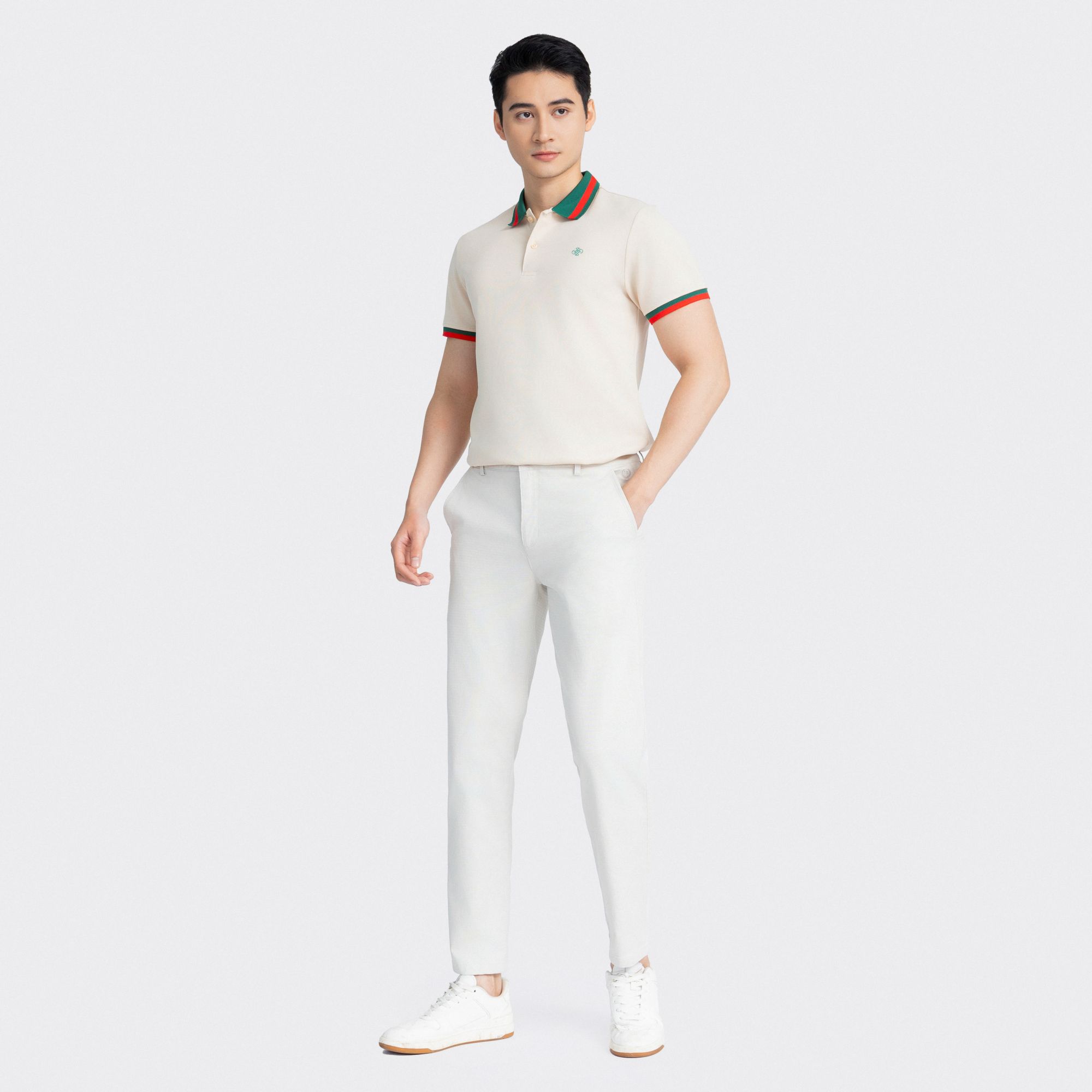 Mô tả Áo Polo Ngắn Tay Nam Insidemen Dáng Ôm Nhẹ Regular Fit 6PS001AZ - 2