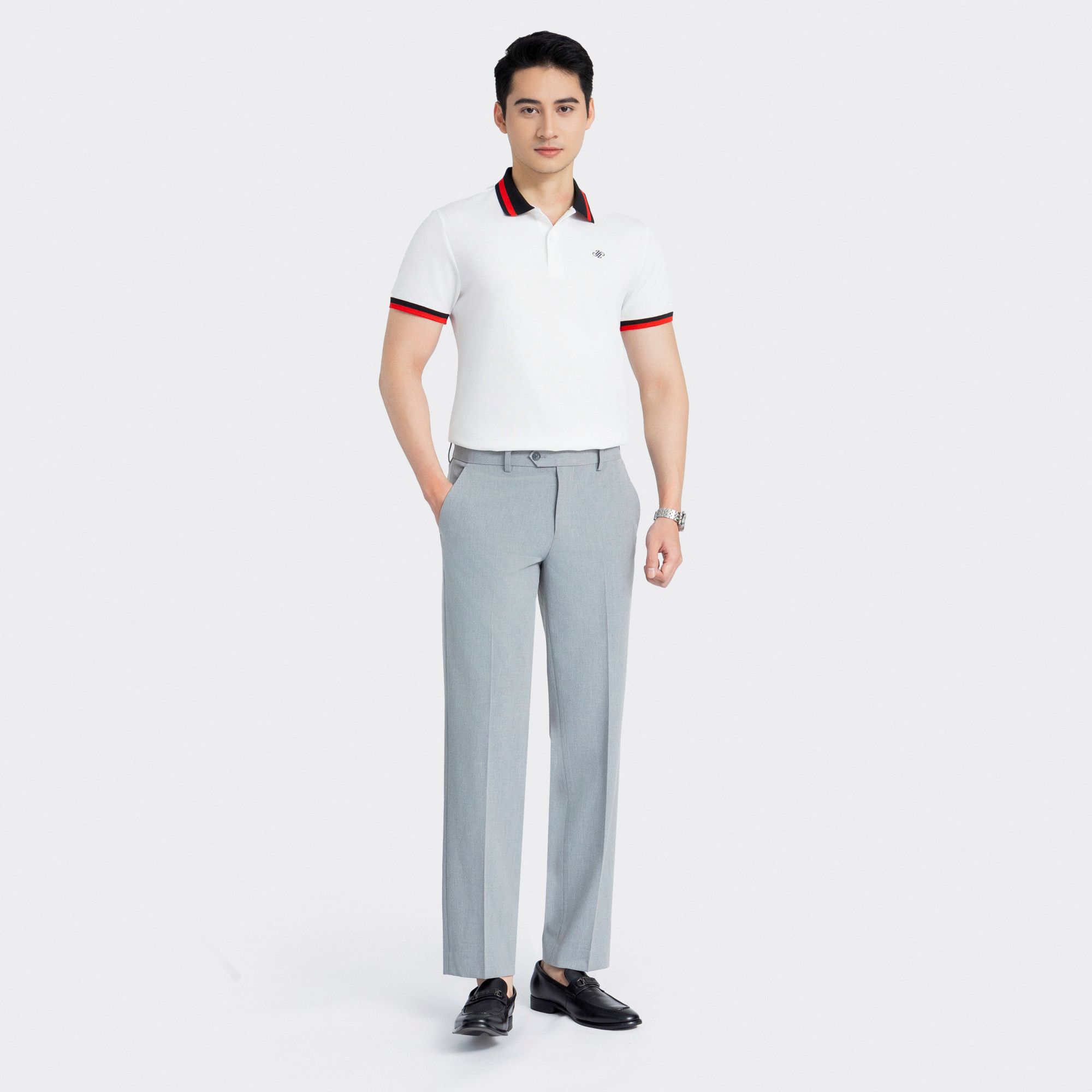 Mô tả Áo Polo Ngắn Tay Nam Insidemen Dáng Ôm Nhẹ Regular Fit 6PS001AZ - 3
