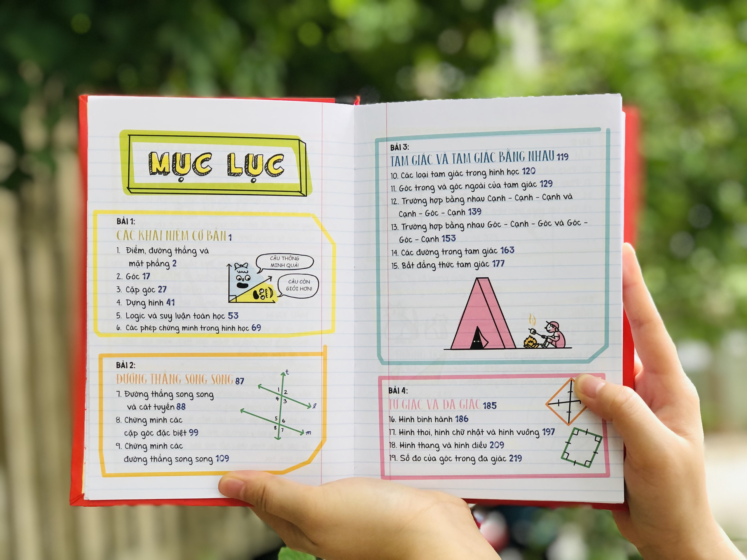 Mô tả Sách Sổ tay hình học Sách toán hình học từ lớp 8 đến lớp 12 bìa cứng 620 trang  - Á Châu Books - 1