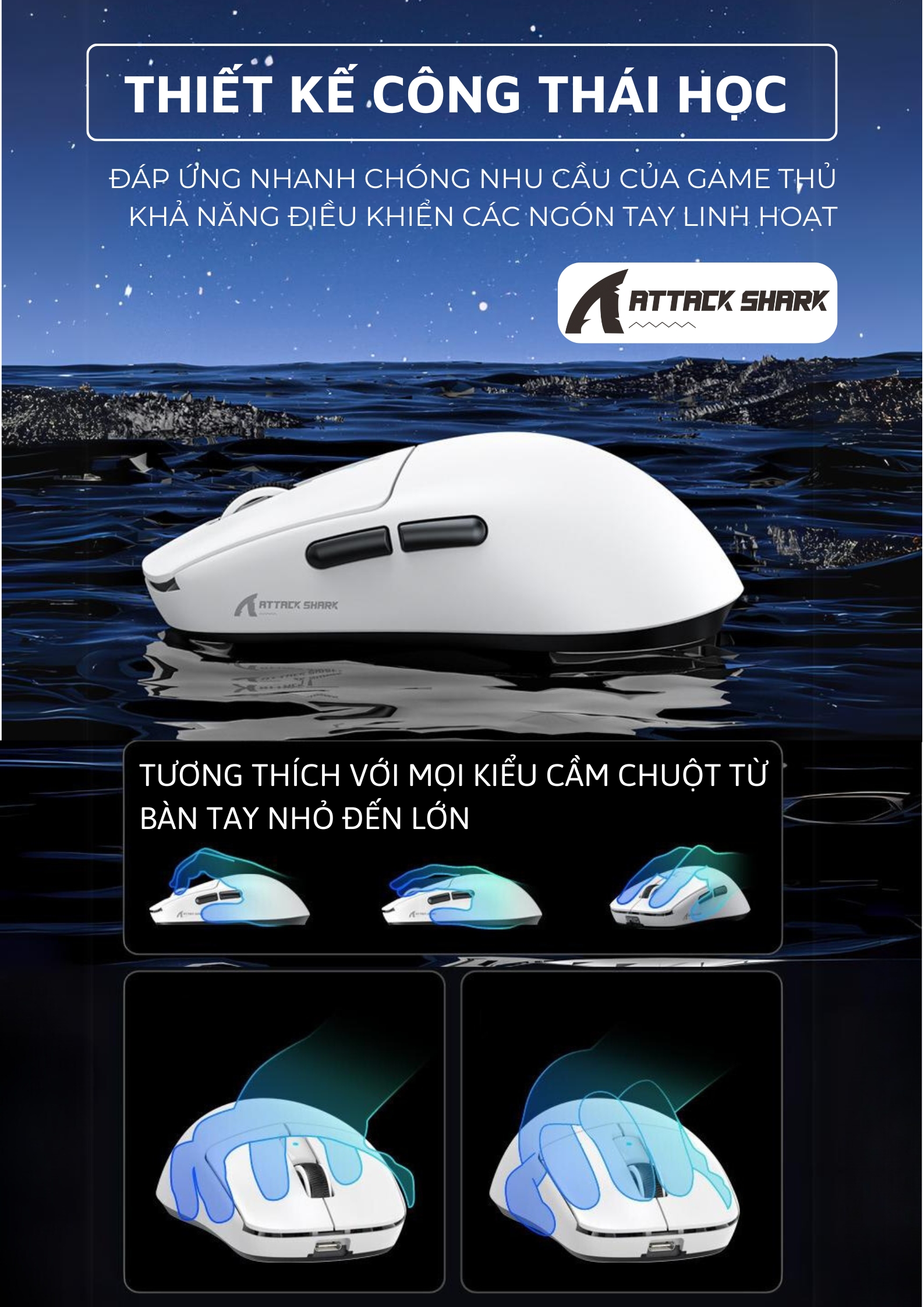 Chuột Cơ Không Dây Attack Shark R6 Chip Paw3395 Max Trong Lượng Siêu ...