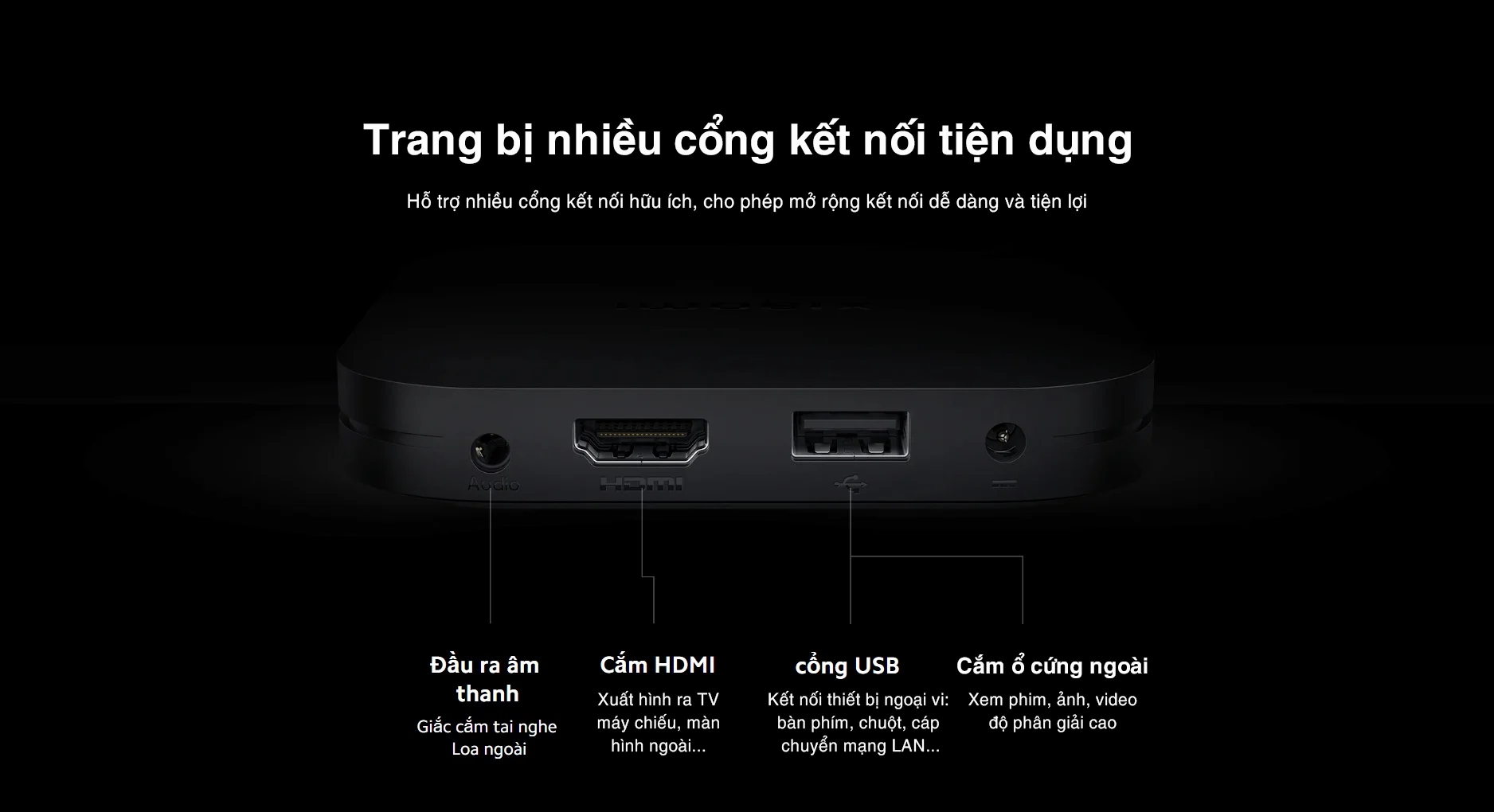 Mô tả Đầu thu Tivi (TV Box) Xiaomi MI Box S Gen2 | Ultra HD 4K  | Google TV | Bluetooth 5.2 - Bảo Hàng 12 Tháng - 5