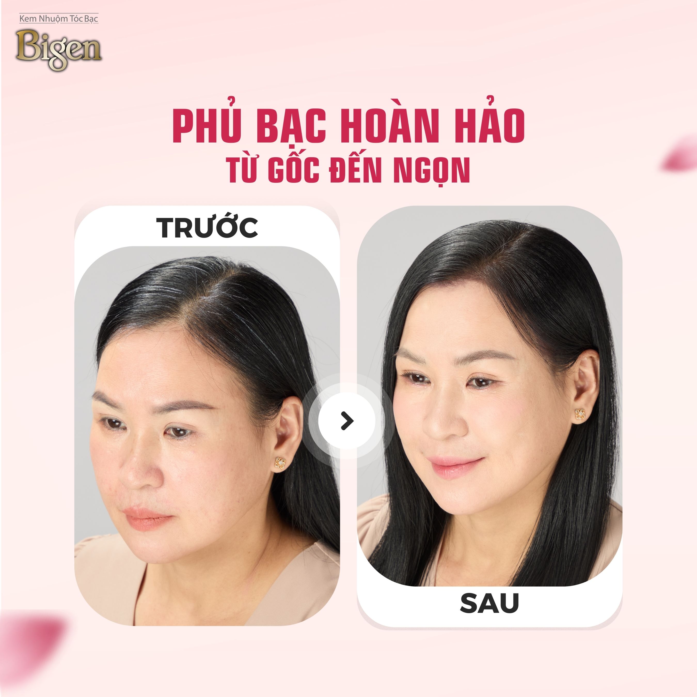 Mô tả Thuốc Nhuộm Tóc Phủ Bạc Dạng Kem Bigen Speedy - Bigen Xám Bền Màu, Phủ Bạc Thảo Dược Hoàn Hảo Dưỡng Tóc Mềm Mượt 80ml - 2