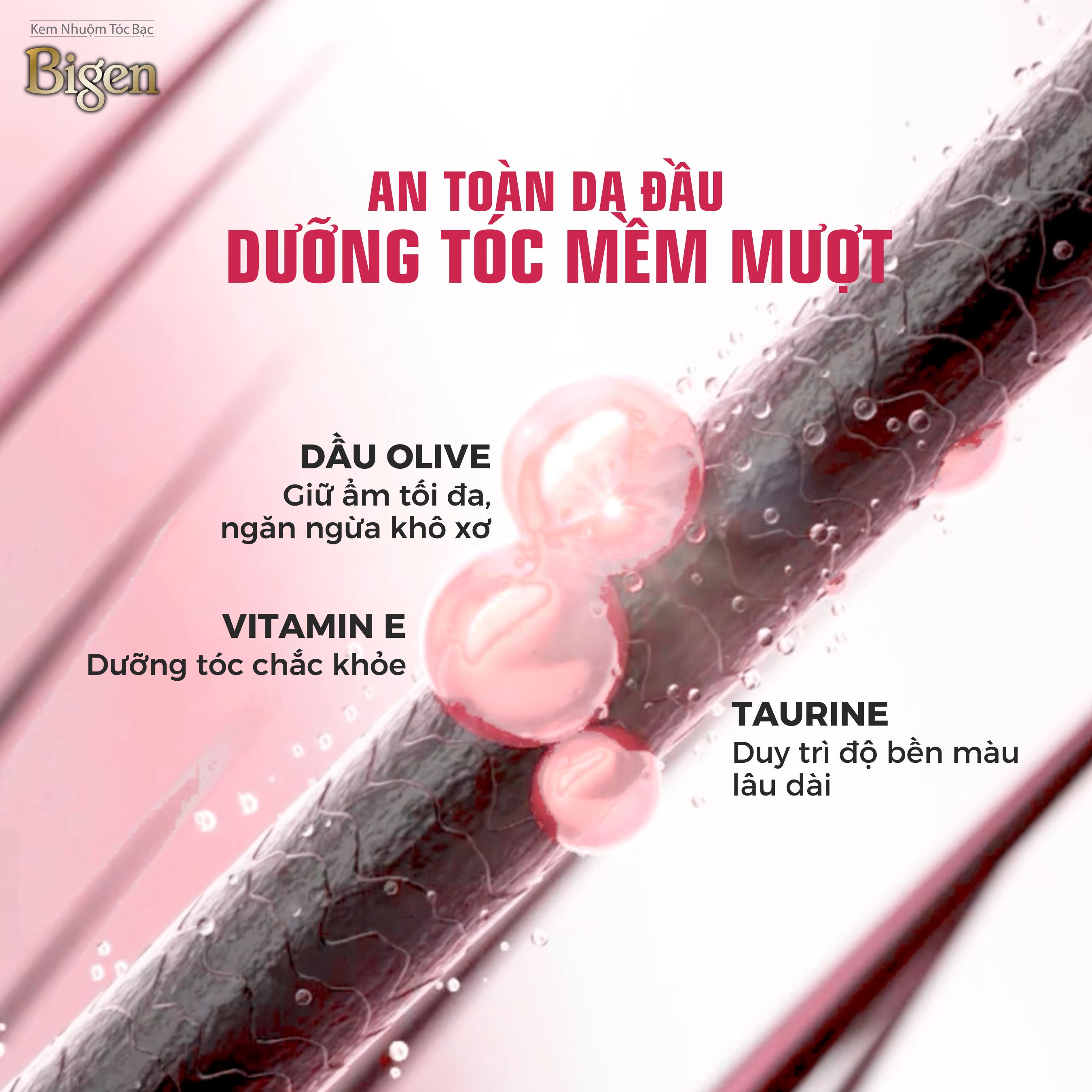 Mô tả Thuốc Nhuộm Tóc Phủ Bạc Dạng Kem Bigen Men  - Dành Cho Nam Phủ Bạc Thảo Dược Hoàn Hảo, Giảm Gãy Rụng 80ml - 3
