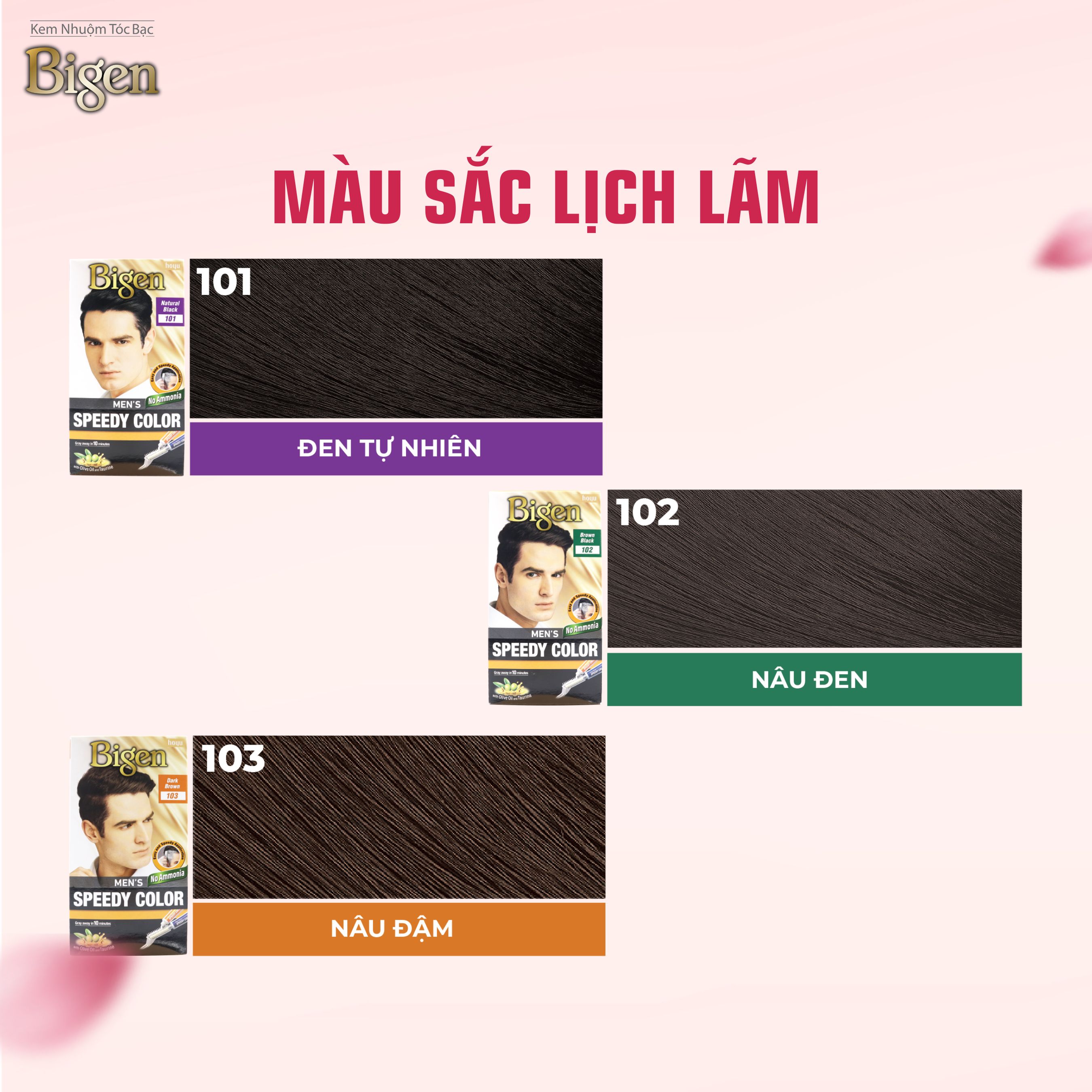 Mô tả Thuốc Nhuộm Tóc Phủ Bạc Dạng Kem Bigen Men  - Dành Cho Nam Phủ Bạc Thảo Dược Hoàn Hảo, Giảm Gãy Rụng 80ml - 4