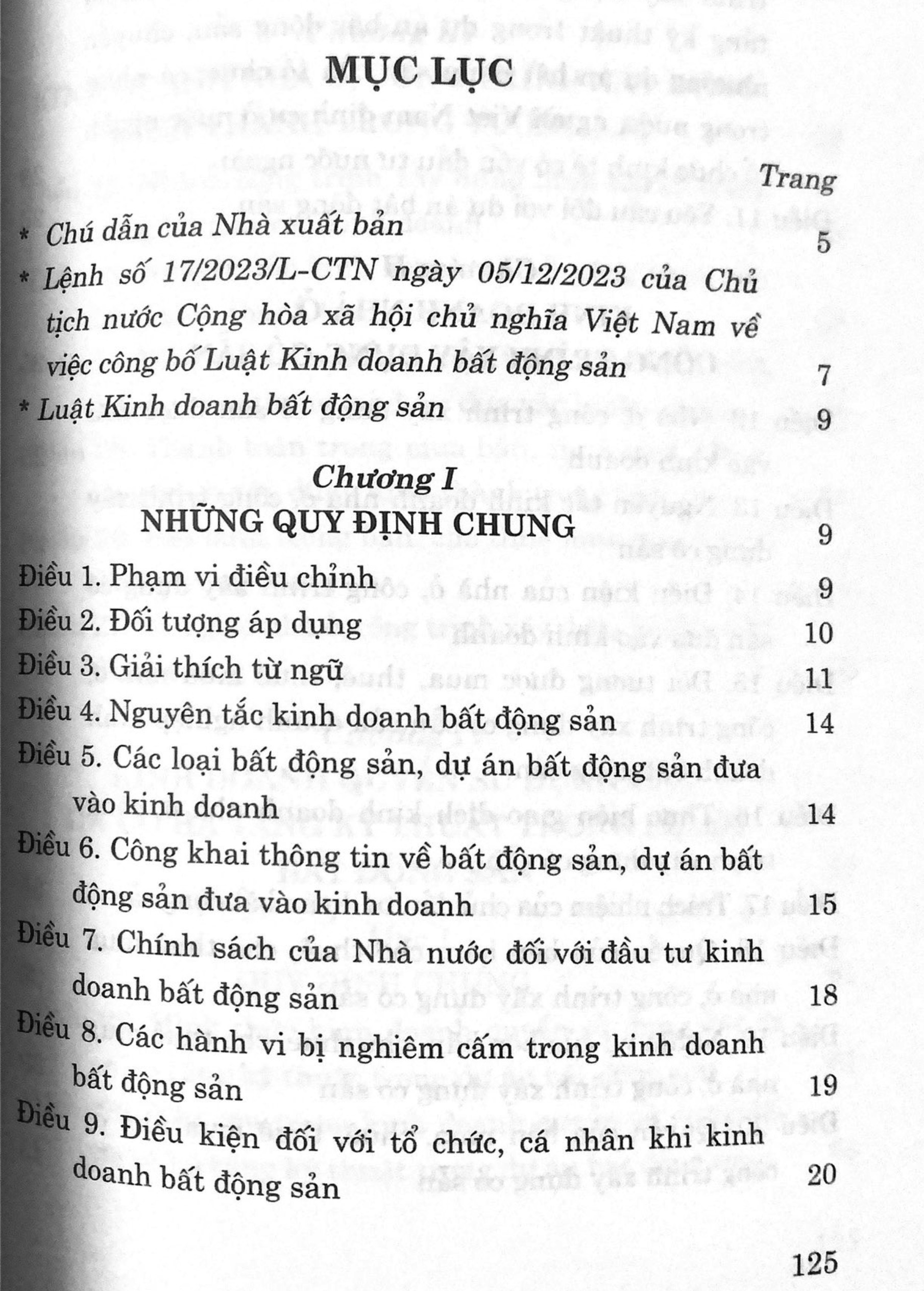 Mô tả Sách- Luật Kinh Doanh Bất Động Sản năm 2023 (Sửa đổi, bổ sung năm 2024) - 5