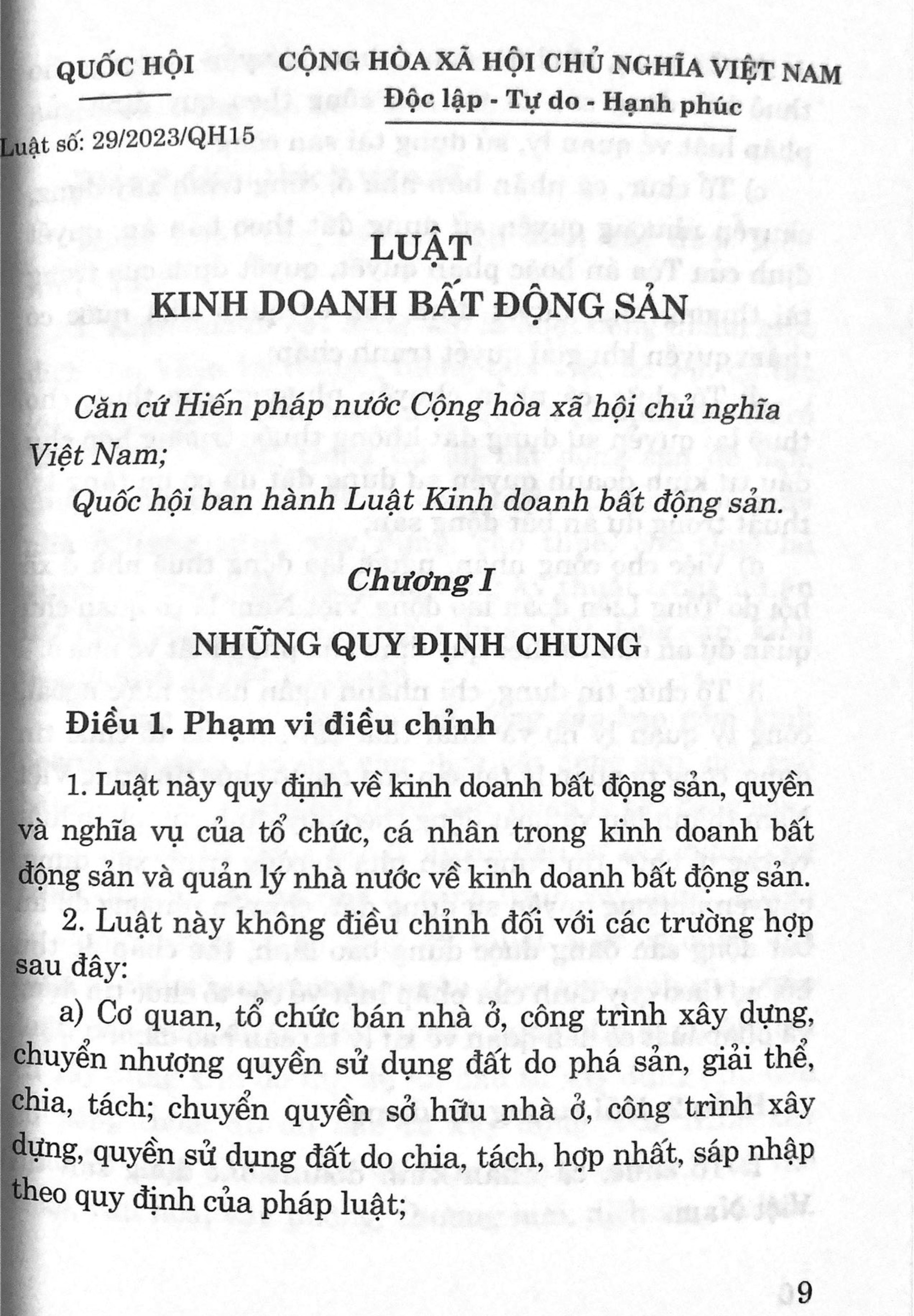 Mô tả Sách- Luật Kinh Doanh Bất Động Sản năm 2023 (Sửa đổi, bổ sung năm 2024) - 6