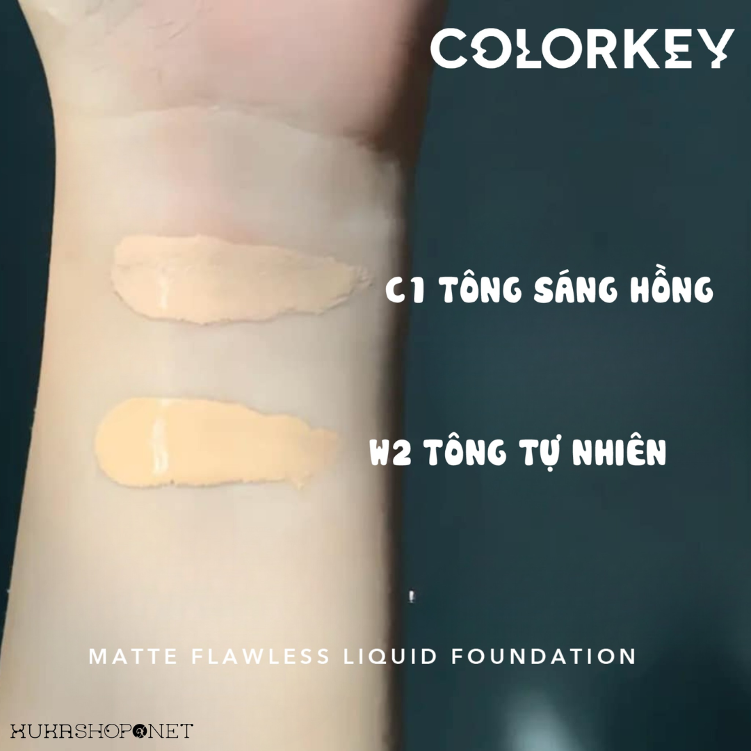 Kem Nền Colorkey Liquid Foundation Dạng Lỏng Phù Hợp Da Dầu Lâu Trôi ...