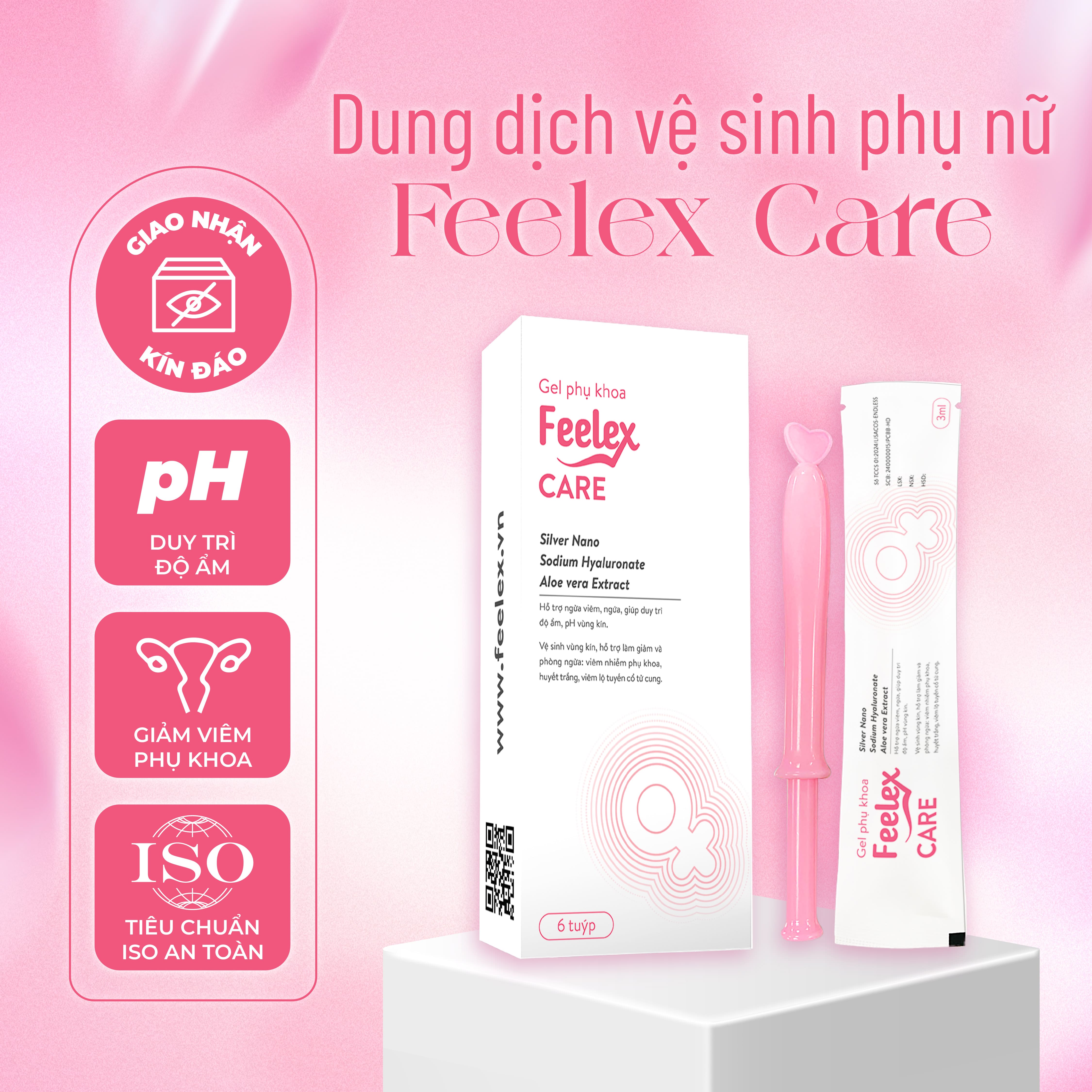 Mô tả Đũa thần inner Feelex Care vệ sinh vùng kín phụ nữ toàn diện, tiện lợi, an toàn - 1