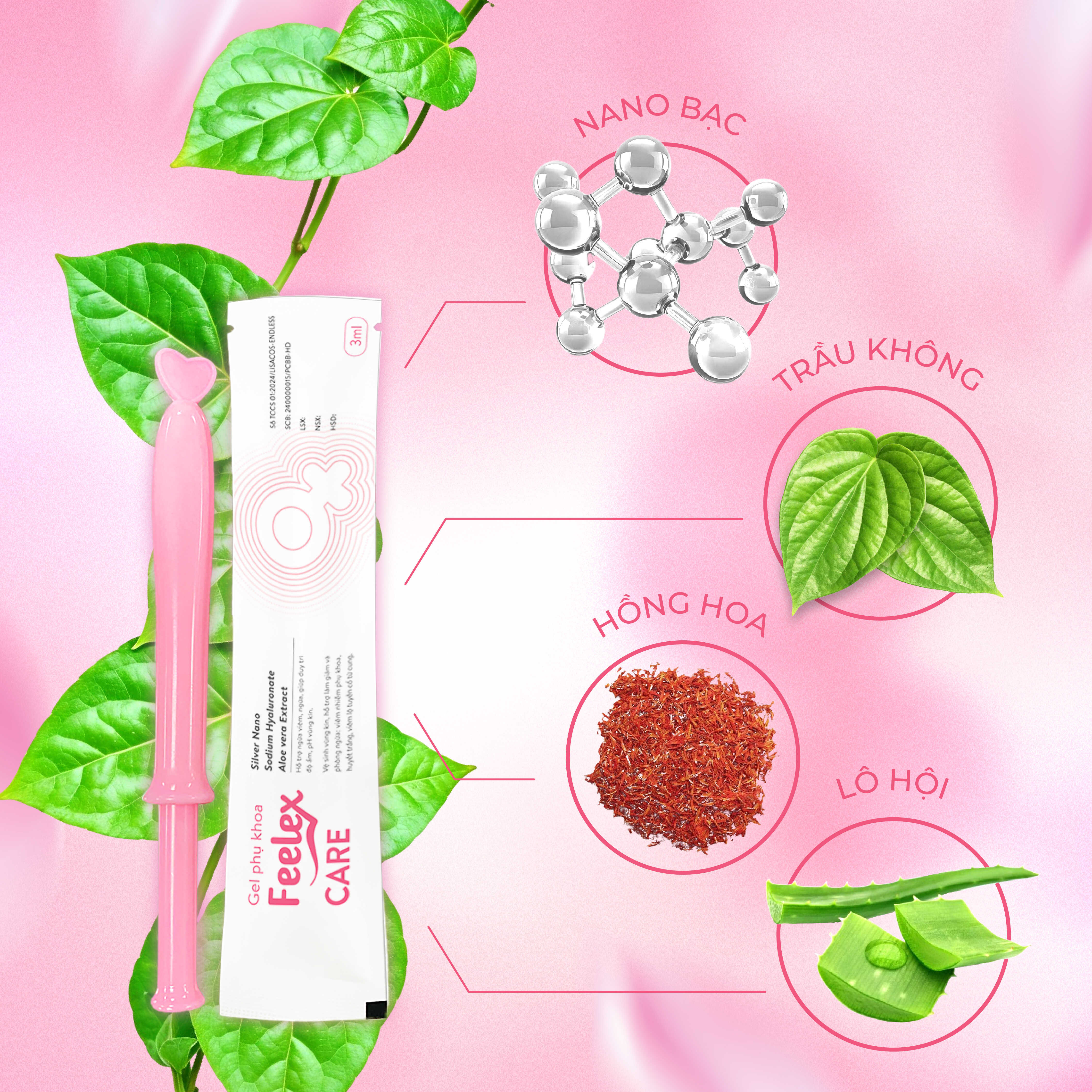 Mô tả Hộp 06 chiếc đũa thần inner Feelex Care, vệ sinh vùng kín phụ nữ toàn diện, an toàn, tiện lợi - 2