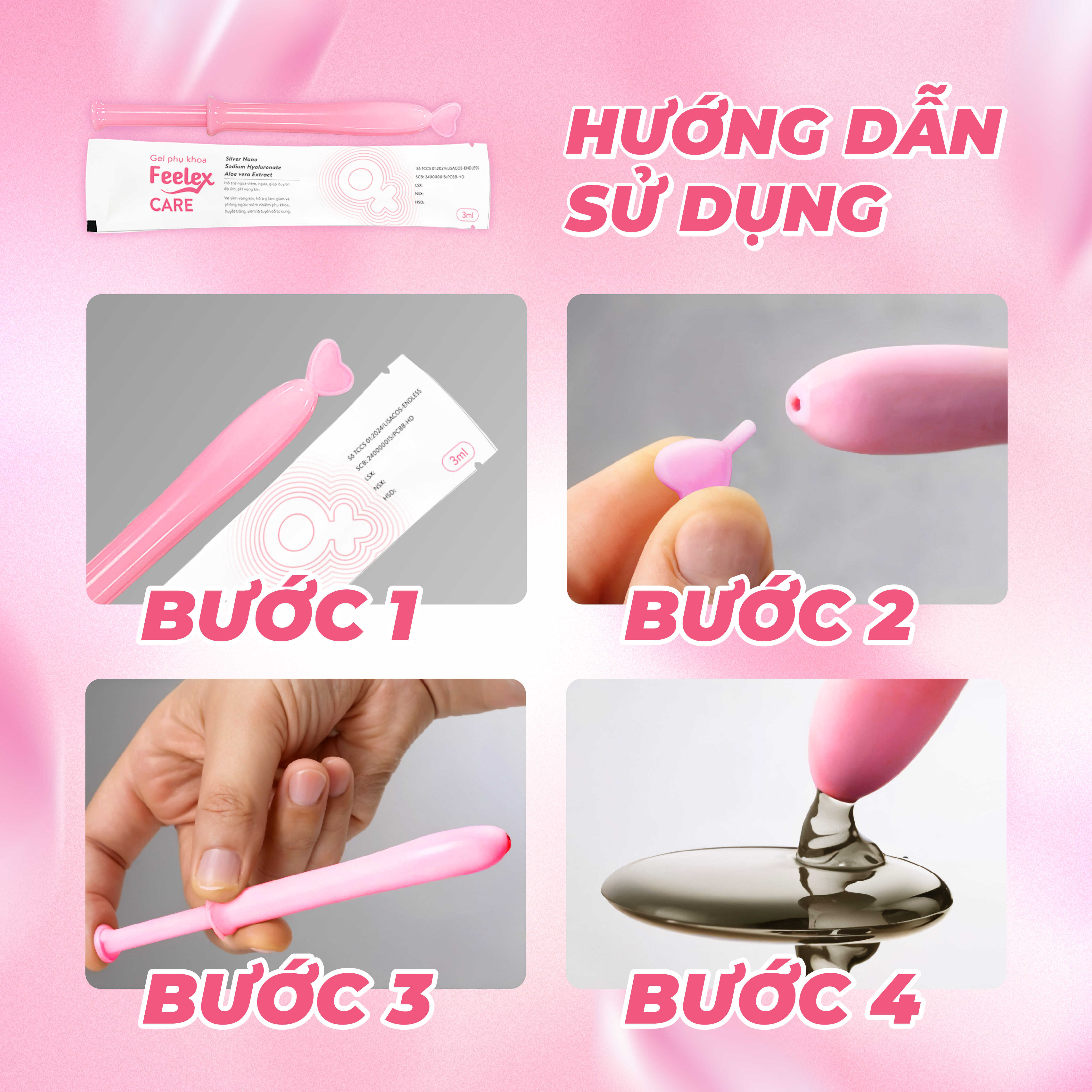 Mô tả Hộp 06 chiếc đũa thần inner Feelex Care, vệ sinh vùng kín phụ nữ toàn diện, an toàn, tiện lợi - 5