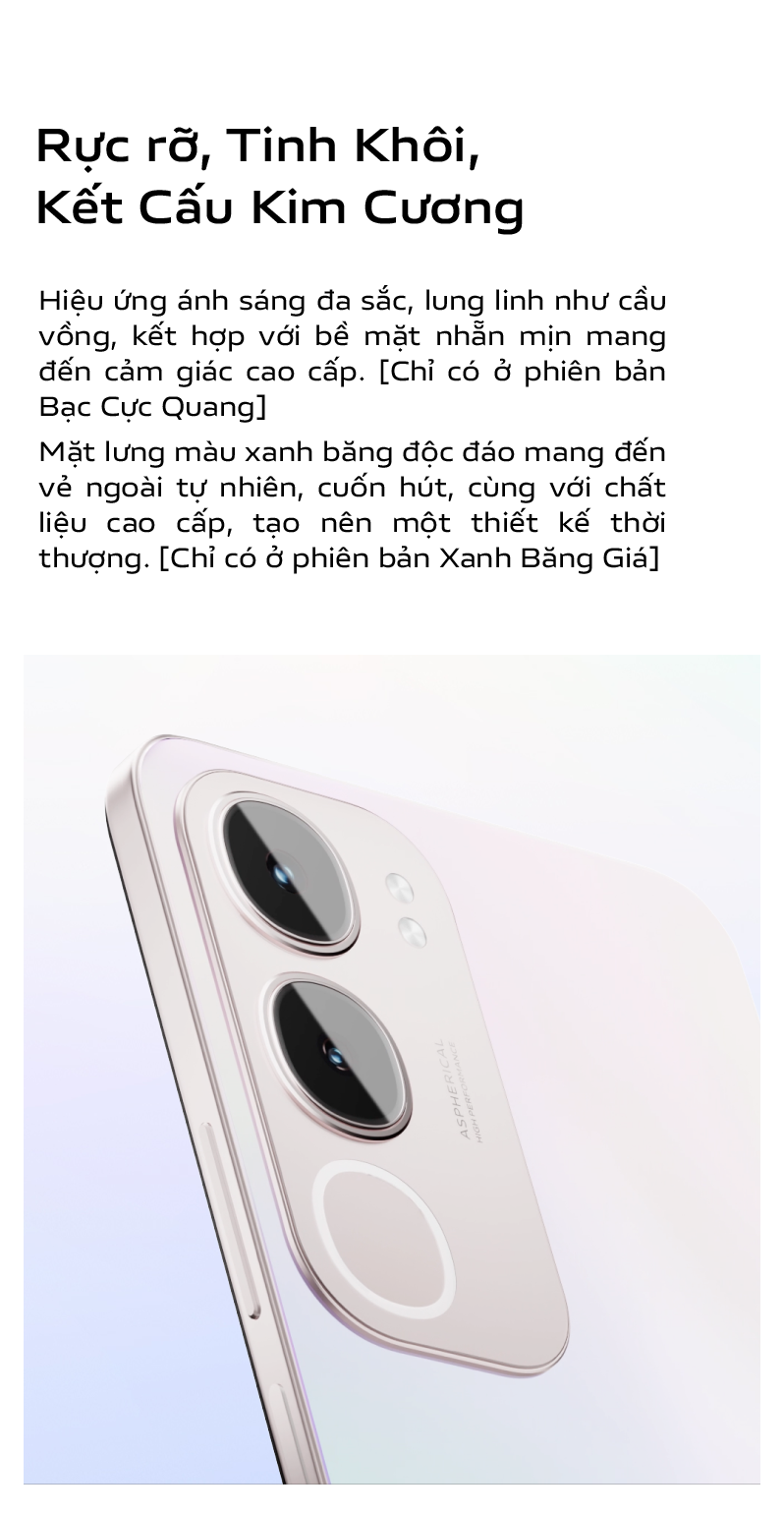 Mô tả Điện thoại vivo Y19s (8GB+128GB) - 1 Đổi 1 trong tháng đầu tiên - Bảo hành chính hãng 12 tháng - 1