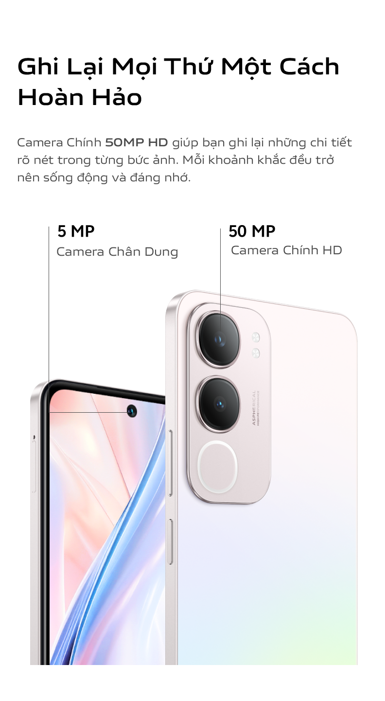 Mô tả Điện thoại vivo Y19s (8GB+128GB) - 1 Đổi 1 trong tháng đầu tiên - Bảo hành chính hãng 12 tháng - 7