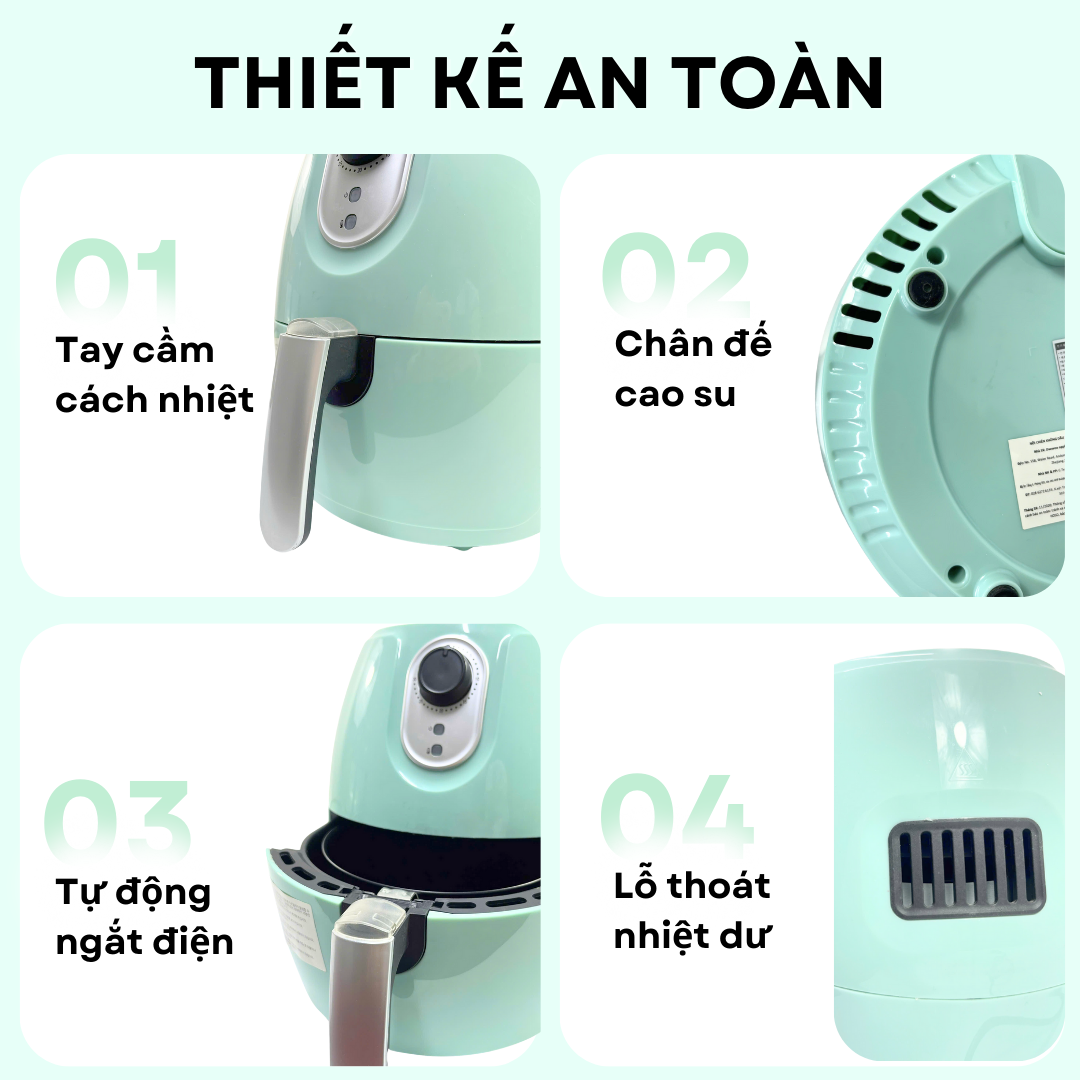 Công nghệ Rapid Air nồi chiên Daewoo