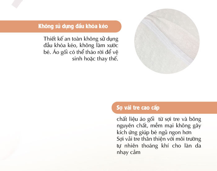 Mô tả Babyworks Gối ngủ thoáng khí mềm mại, đàn hồi, nâng đỡ đầu và giúp bé ngủ ngon - 3
