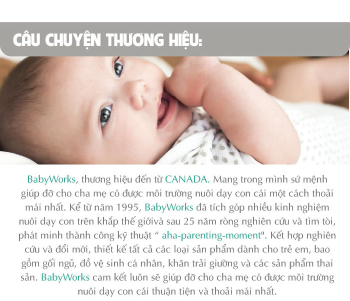 Mô tả Babyworks Gối ngủ thoáng khí mềm mại, đàn hồi, nâng đỡ đầu và giúp bé ngủ ngon - 8