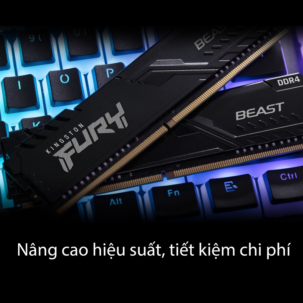 Mô tả RAM Desktop Kingston Fury Beast DDR4 Bus 3200Mhz (KF432C16BB/8) | Bảo hành trọn đời - 3