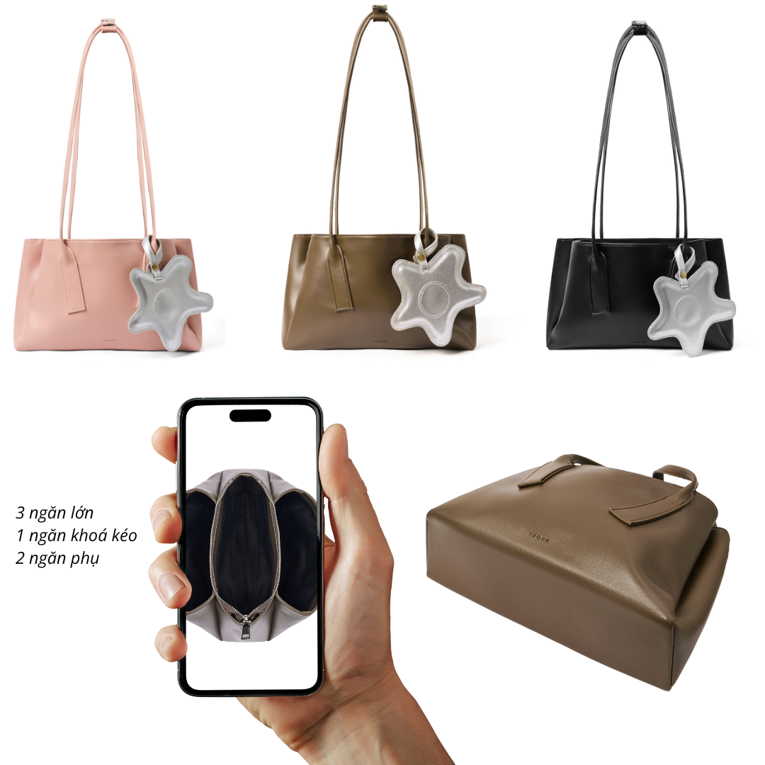 Túi xách Vuông Shop Poli - Mặt trước