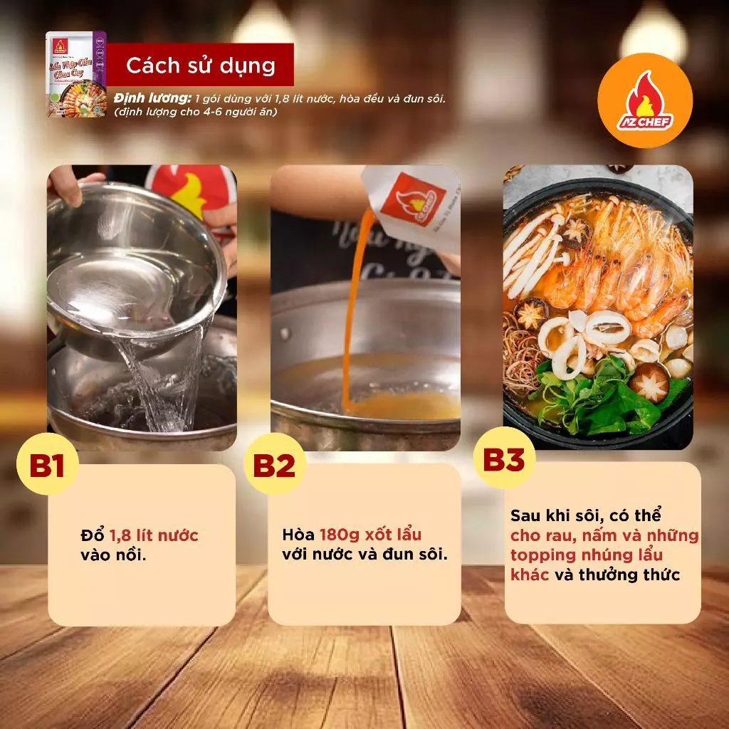 Sốt Lẩu Thập Cẩm Chua Cay 180g AZ CHEF-Thơm ngon, chuẩn vị | Shopee ...
