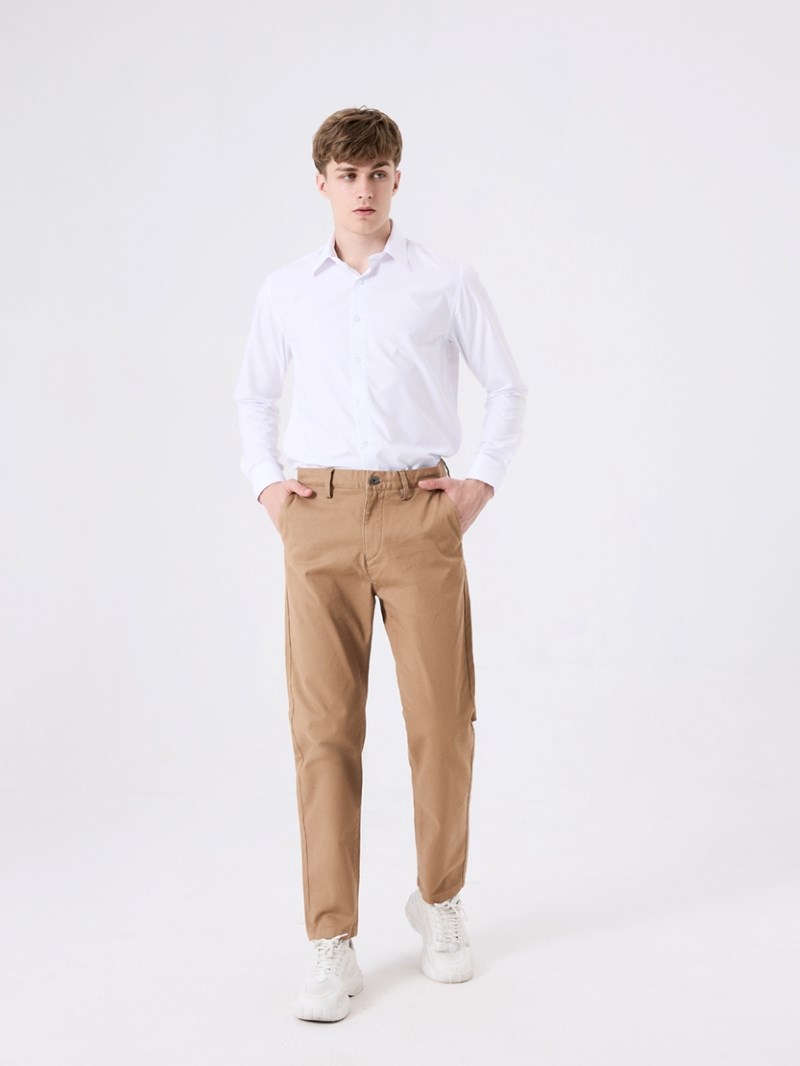 Mô tả Quần Dài Kaki Trơn Nam Lưng Gài Ống Đứng Thời Trang Thương Hiệu Y2010 No Style M115 Vol 24 23649 |YaMe| - 4