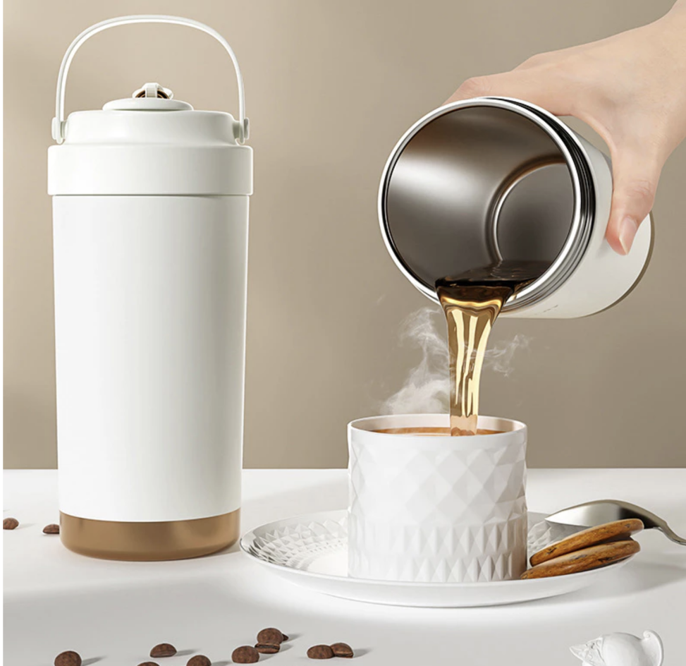 Mô tả Ly giữ nhiệt Levika  inox 316 lõi tráng sứ, cốc giữ nhiệt 500ml cao cấp có ống hút - 5