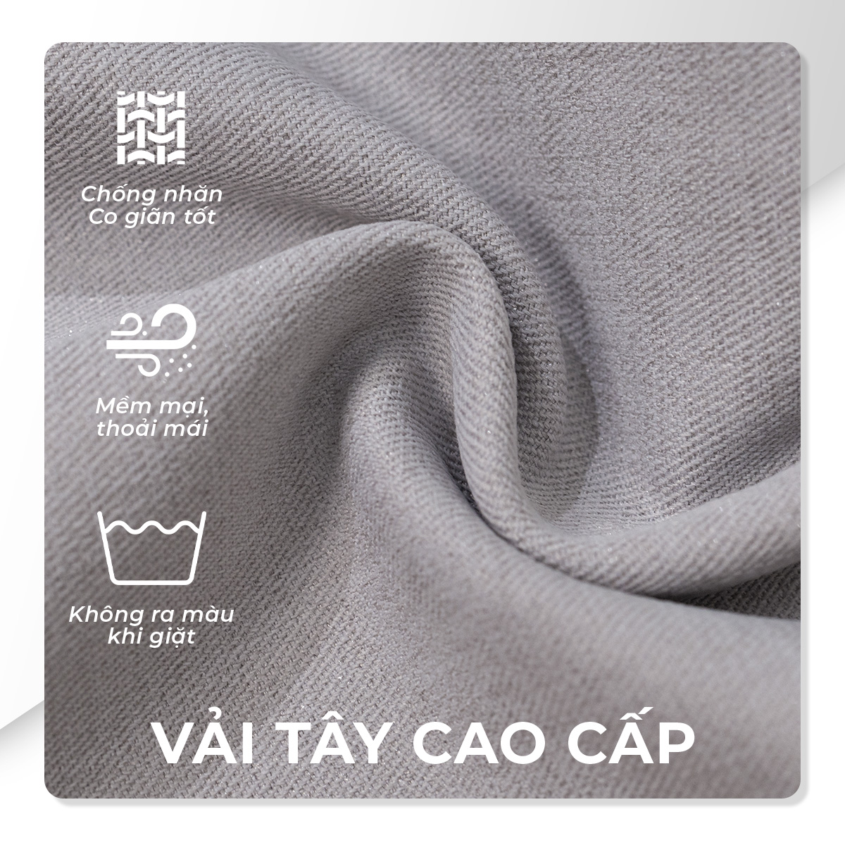 Mô tả Quần dài tây nam SIXMEN co giãn 2 chiều, lưng đai chun ẩn, xuất xịn, chuẩn form - 9